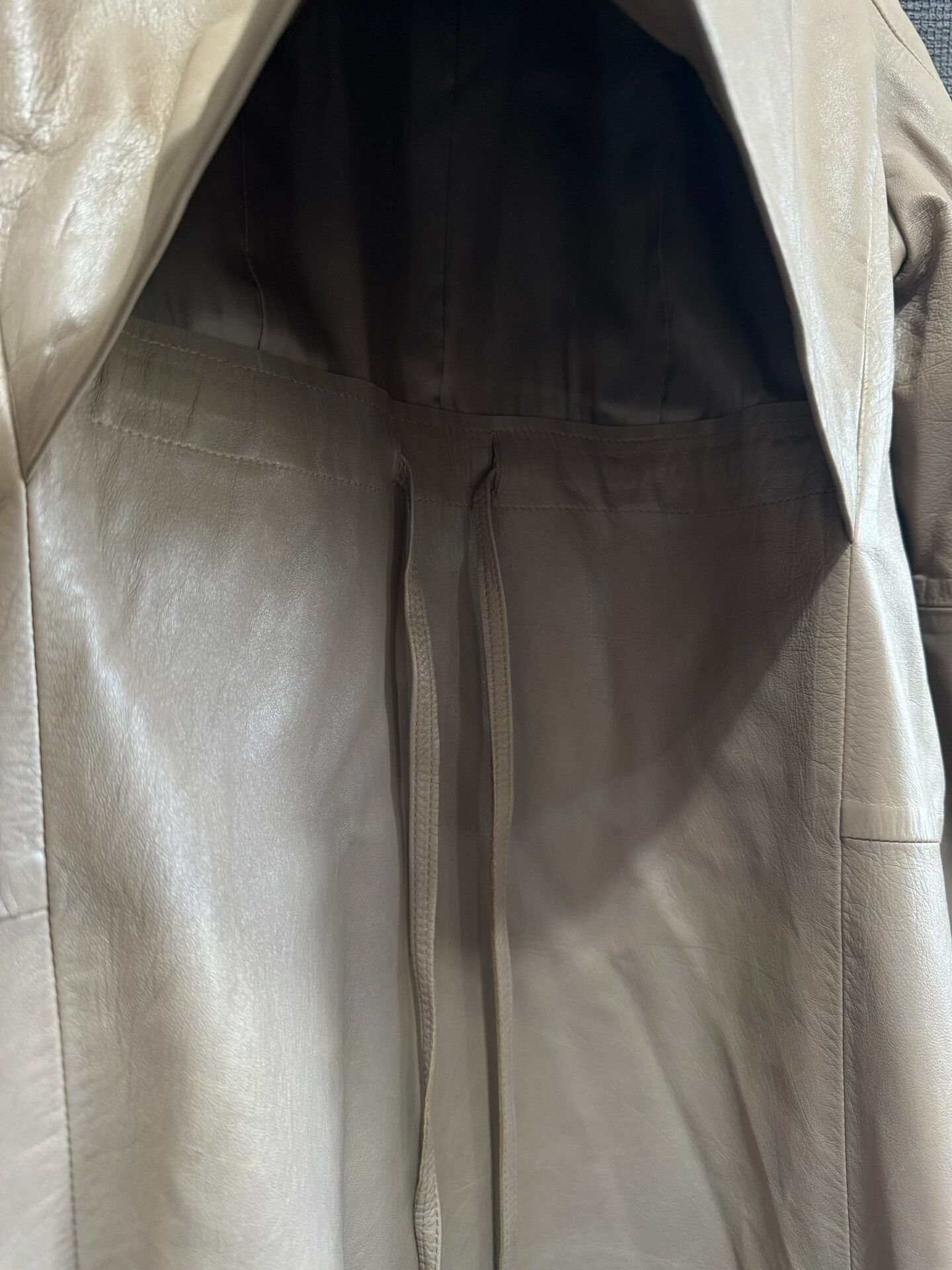 Issey Miyake Issey Miyake Early Permanente Leather Coat Size US L / EU 52-54 / 3 - 3 Thumbnail