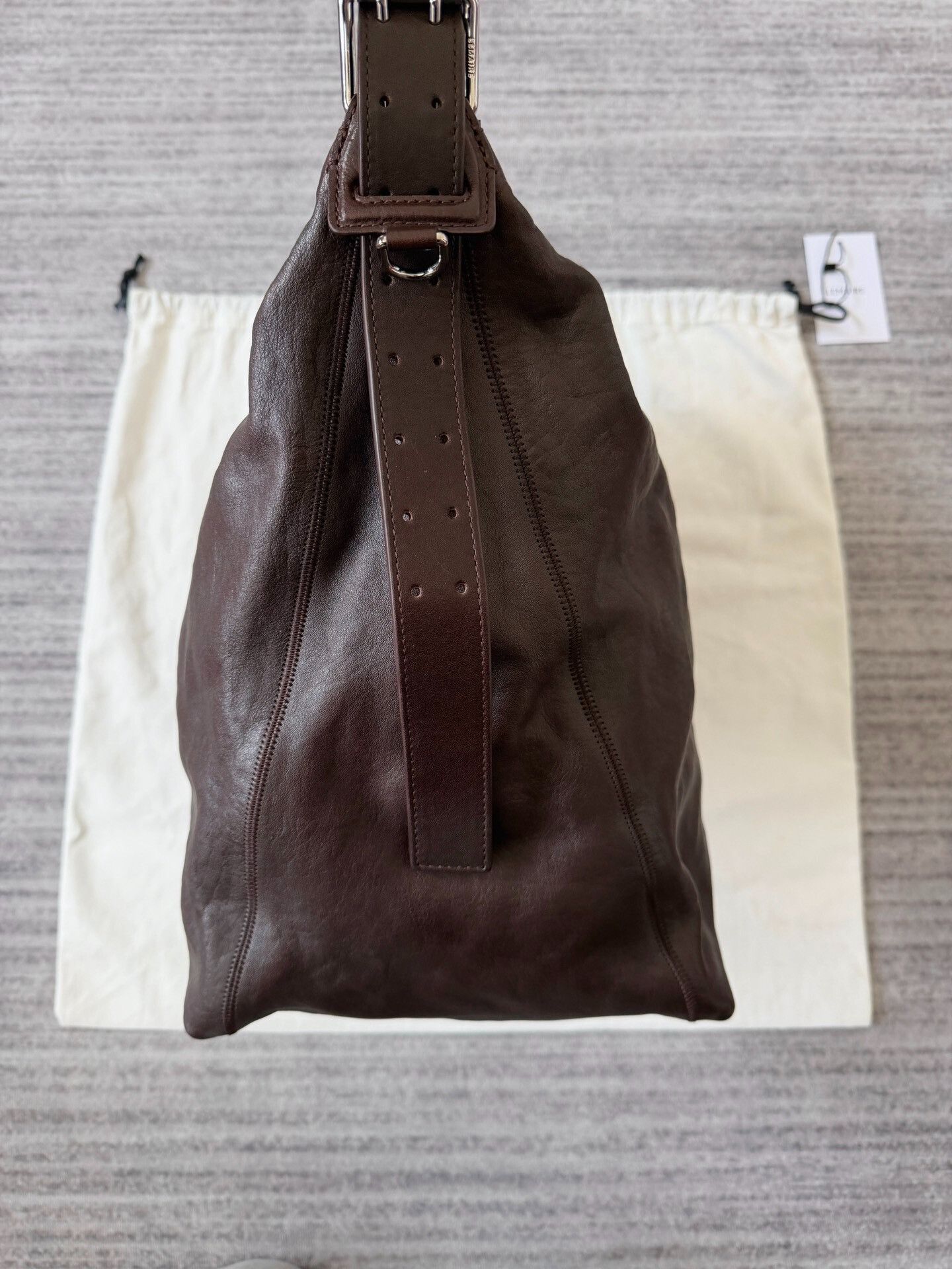 Lemaire Lemaire Belted Hobo Leather Tote Size ONE SIZE - 6 Thumbnail