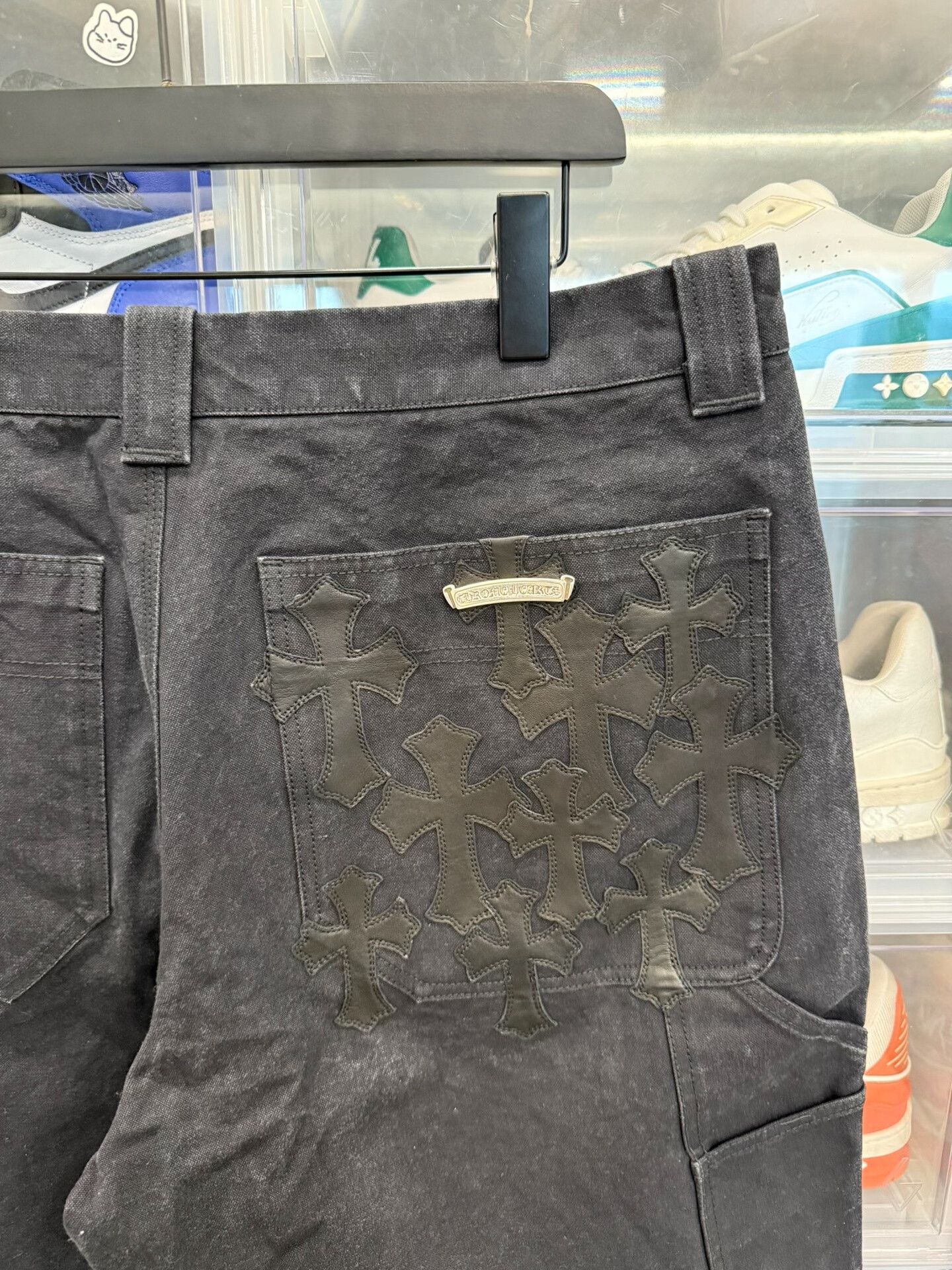 Chrome Hearts Chrome Hearts Black Cross Washed Cargo Pants Size US 36 / EU 52 - 4 Thumbnail