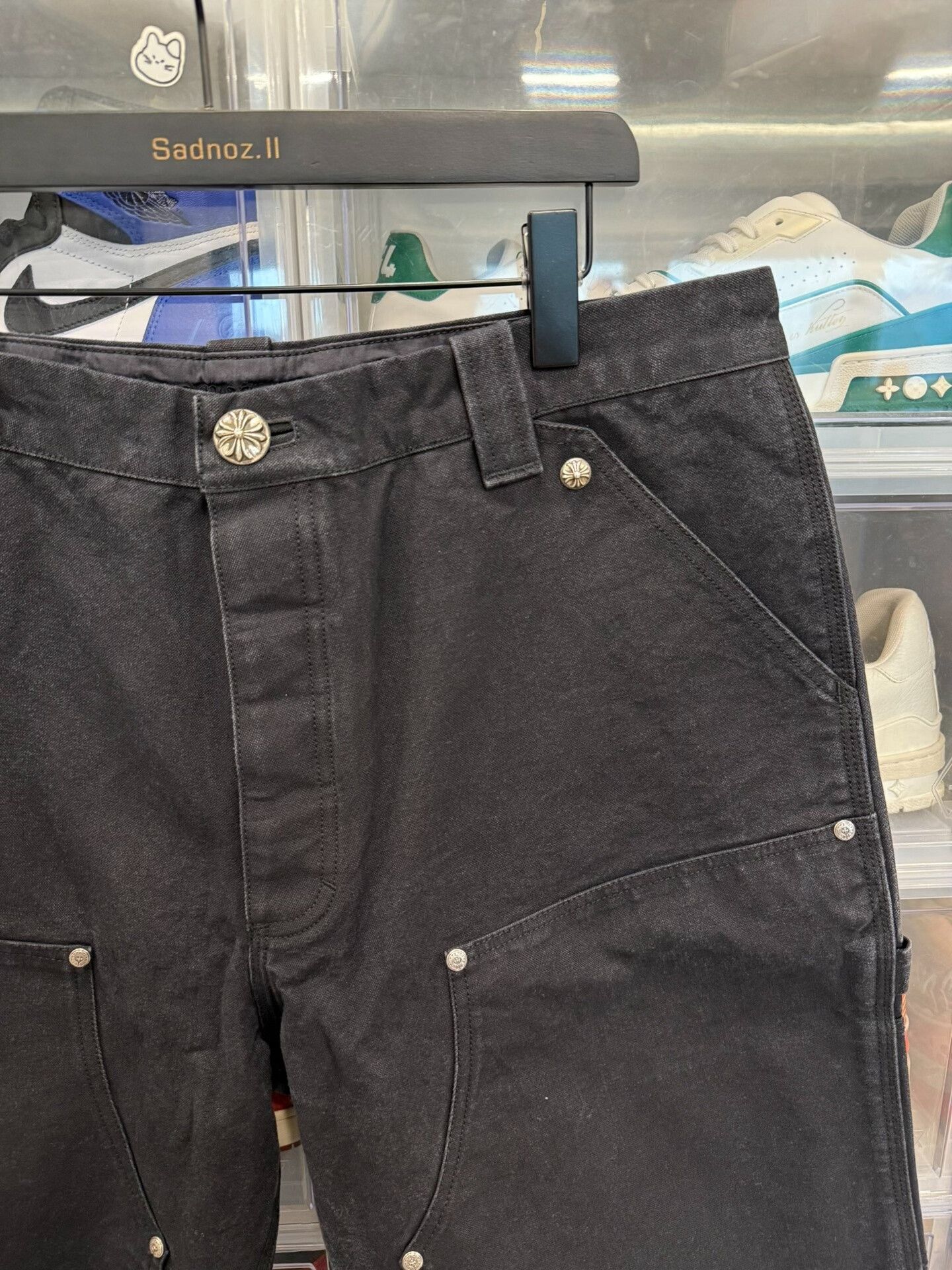 Chrome Hearts Chrome Hearts Black Cross Washed Cargo Pants Size US 36 / EU 52 - 2 Thumbnail