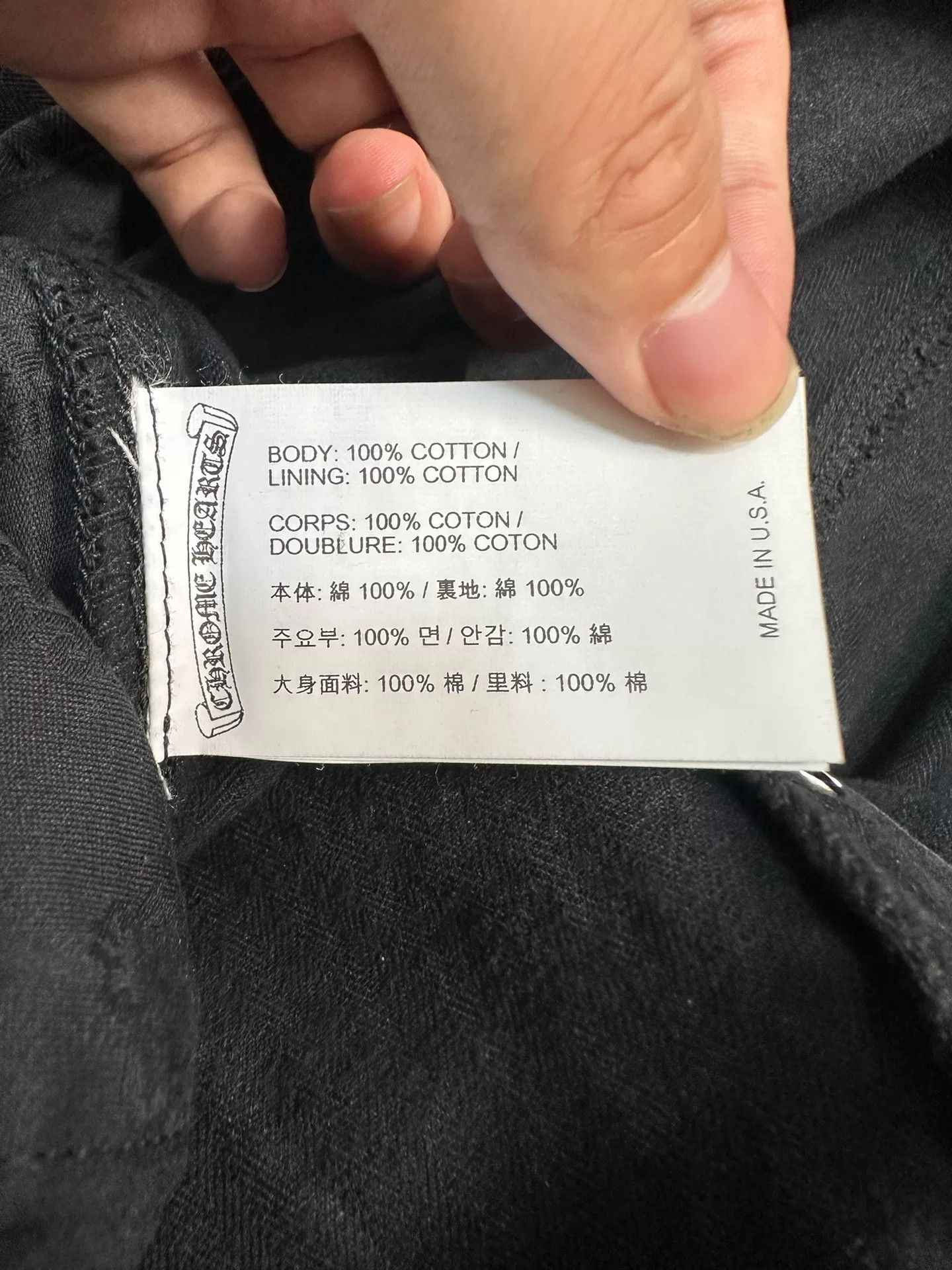Chrome Hearts Chrome Hearts Washed Herringbone Cargo Pants Size US 32 / EU 48 - 6 Thumbnail