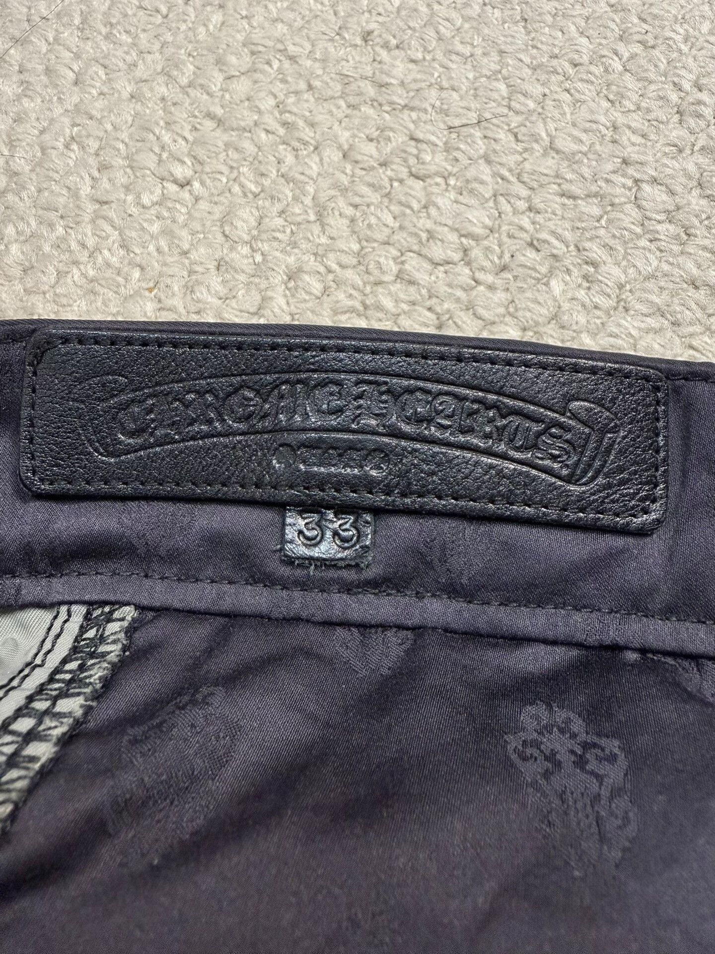 Chrome Hearts Chrome Hearts Leather Patchwork Cargo Pants Size US 33 - 5 Thumbnail