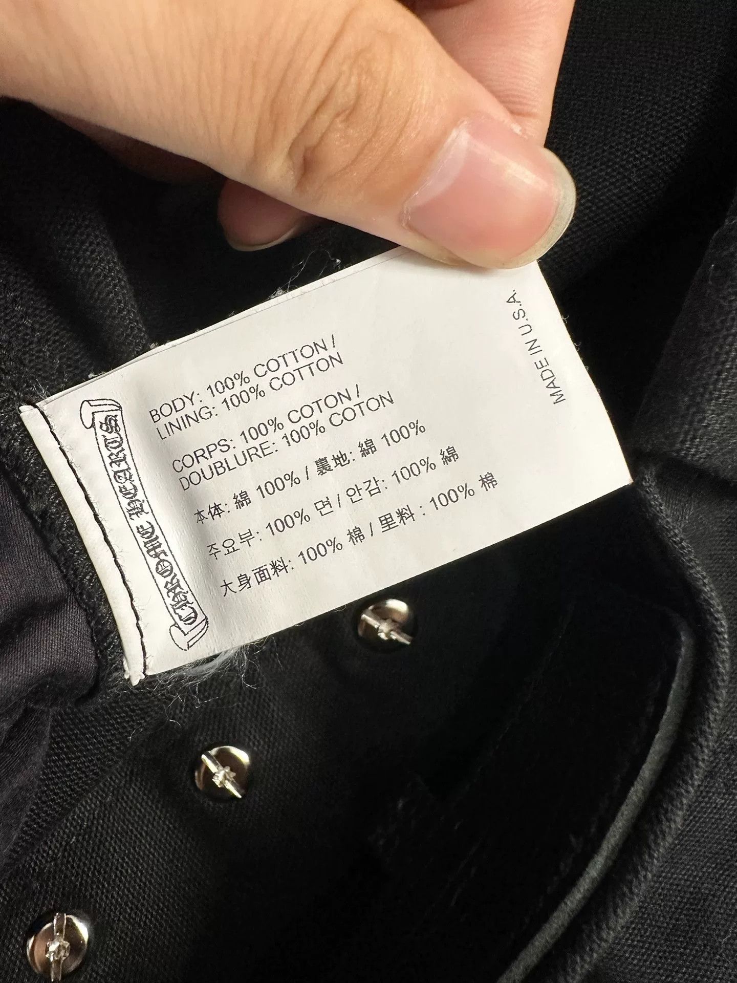 Chrome Hearts Chrome Hearts Black Rivet Cargo Pants Size US 34 / EU 50 - 4 Thumbnail