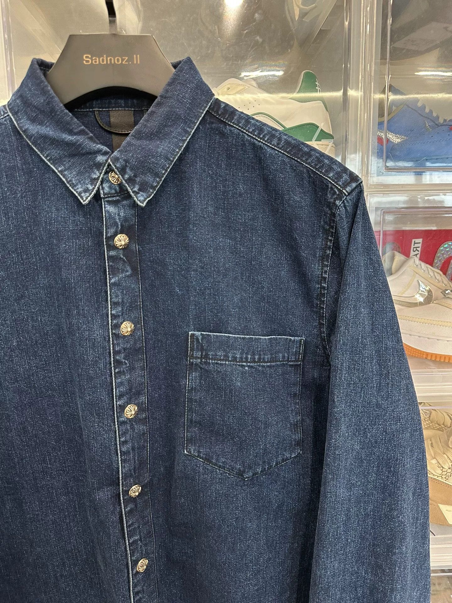 Chrome Hearts Chrome Hearts Cross Denim Shirt Size US L / EU 52-54 / 3 - 2 Thumbnail