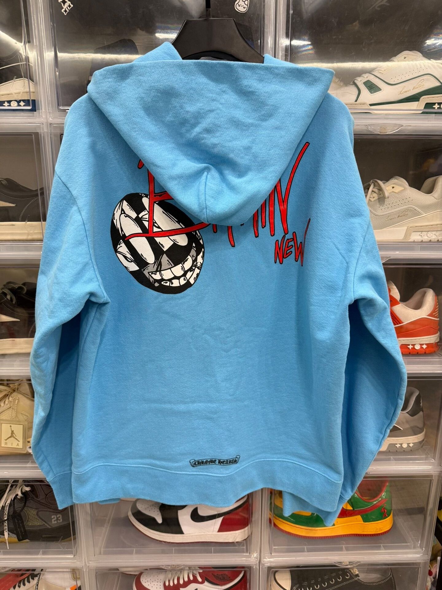 Chrome Hearts Chrome Hearts Mattyboy Graffiti Sky Blue Hoodie Size US XL / EU 56 / 4 - 3 Thumbnail