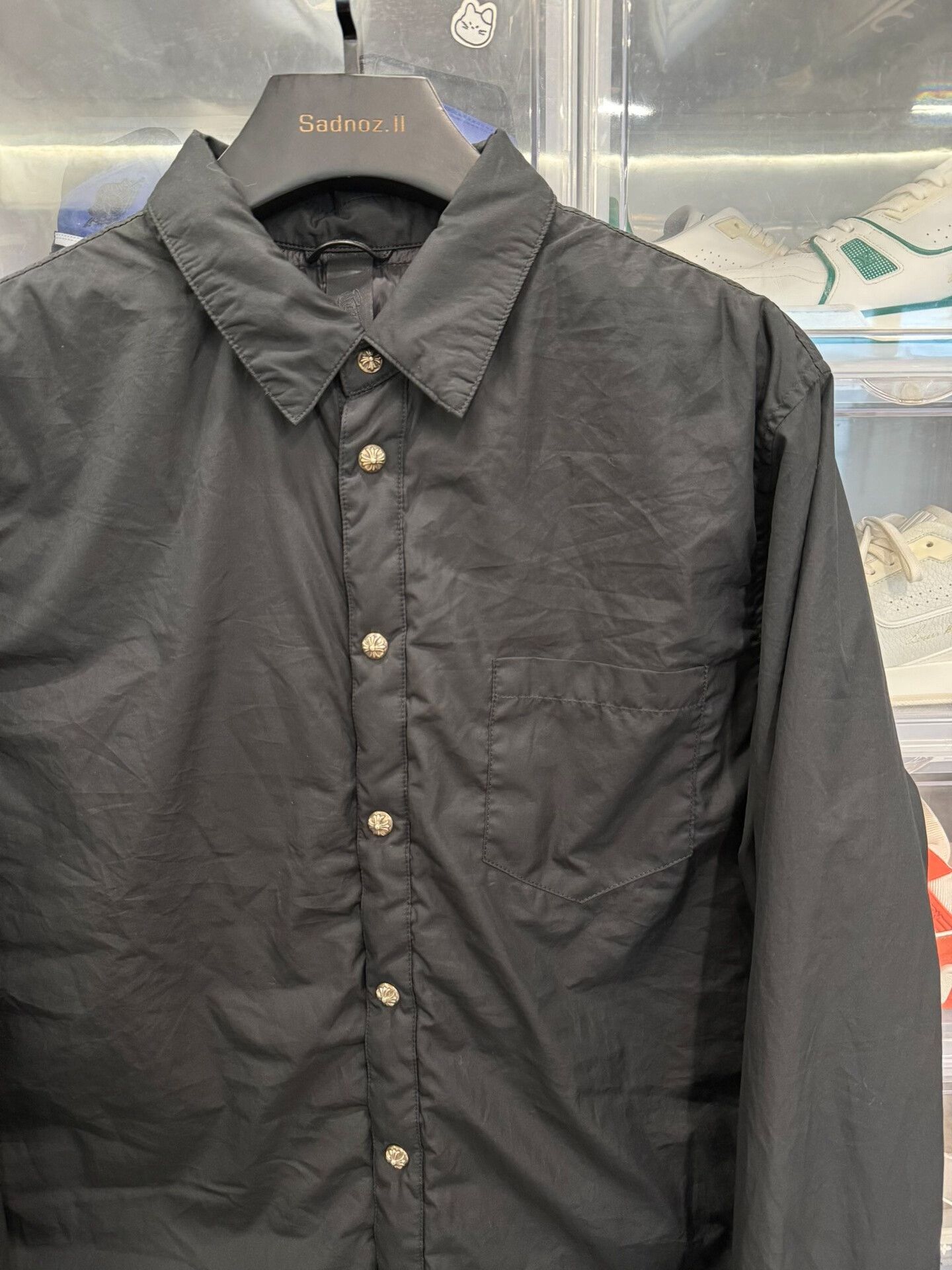 Chrome Hearts Chrome Hearts Black Down Shirt Size US L / EU 52-54 / 3 - 2 Thumbnail
