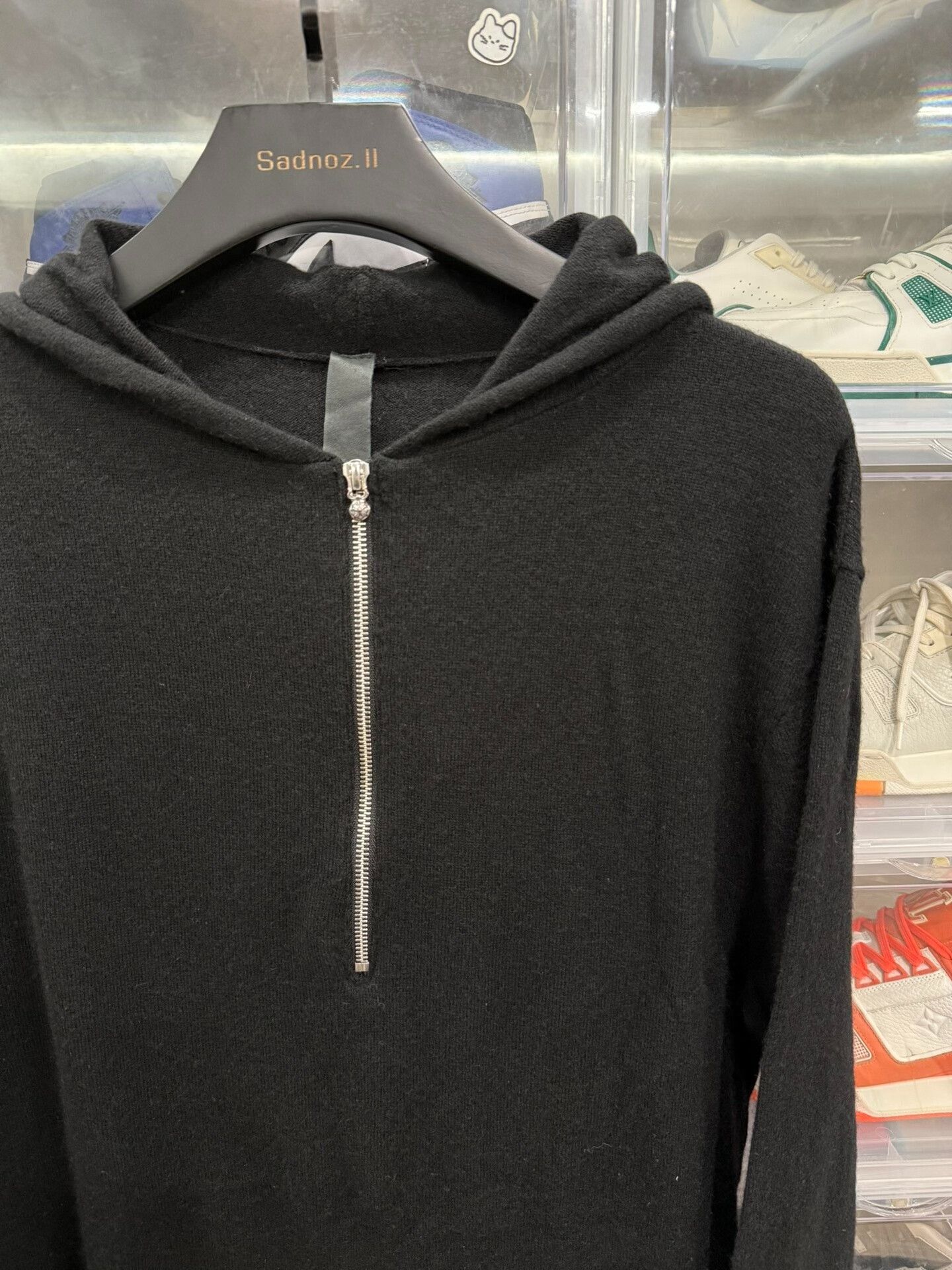 Chrome Hearts Chrome Hearts Cross Cashmere Half-Zip Hoodie Size US L / EU 52-54 / 3 - 3 Thumbnail