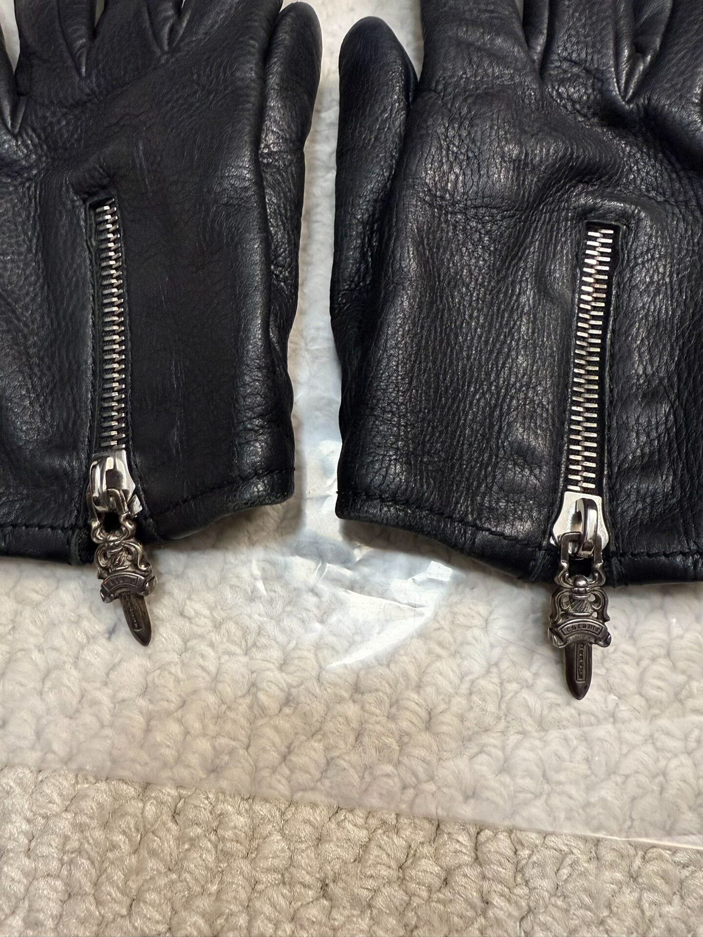 Chrome Hearts Chrome Hearts Sword Zipper Gloves Size ONE SIZE - 2 Thumbnail