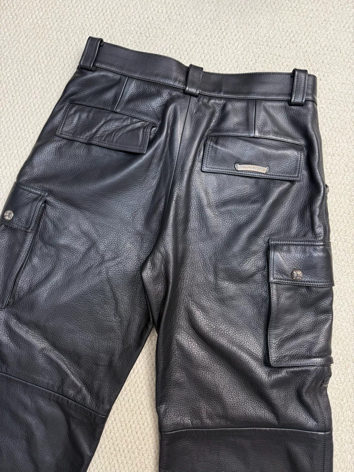 Chrome Hearts Chrome Hearts Cargo Leather Pants Size US 33 - 4 Thumbnail