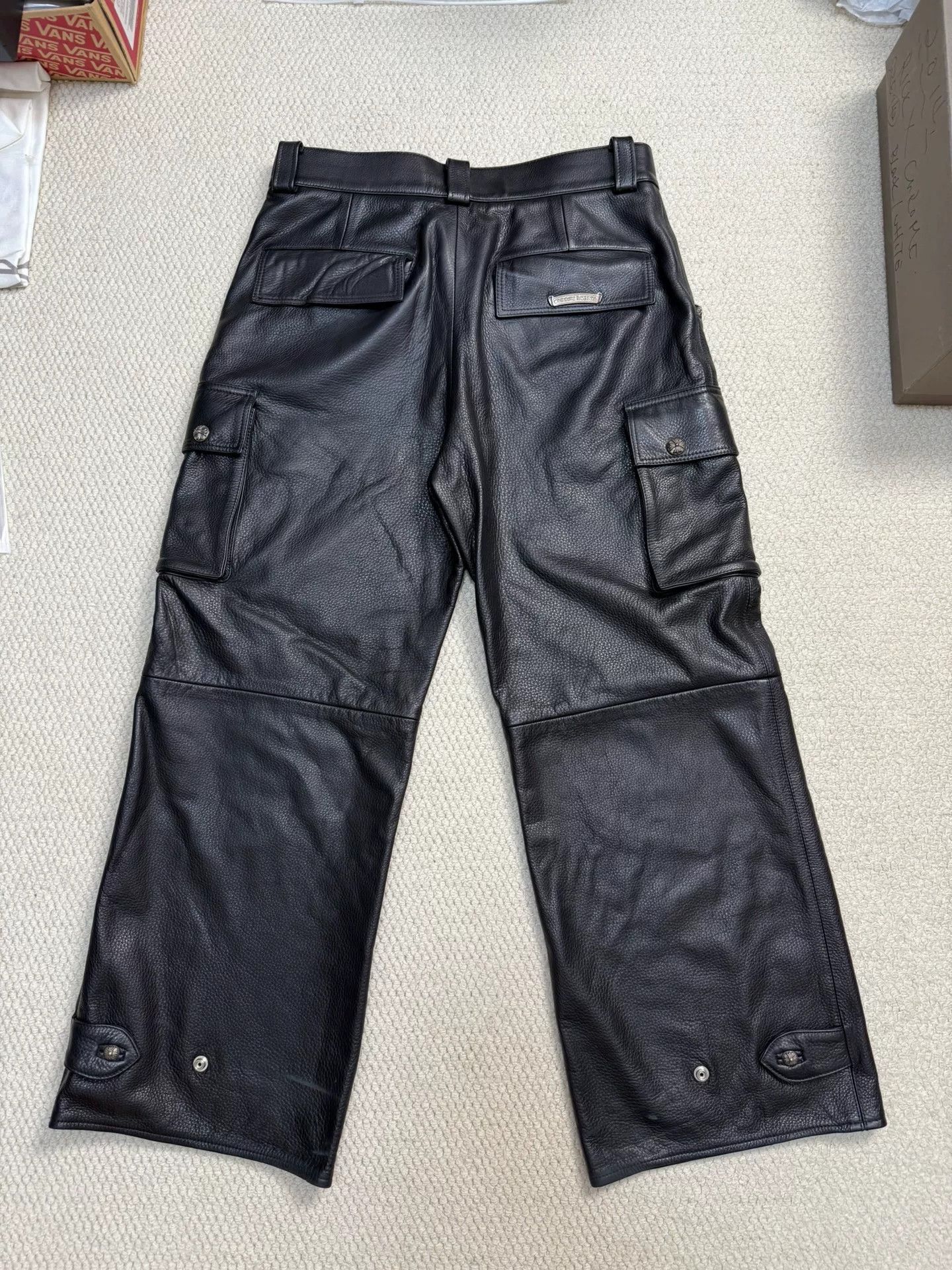Chrome Hearts Chrome Hearts Cargo Leather Pants Size US 33 - 3 Thumbnail