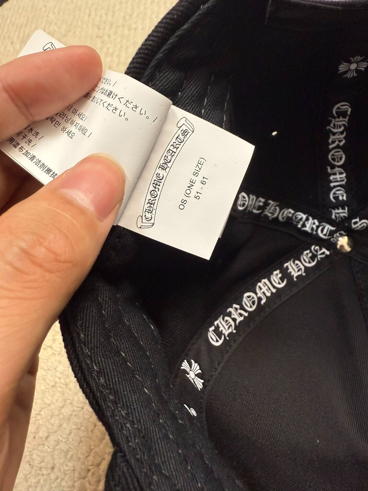 Chrome Hearts Chrome Hearts White Sword Embroidery Black Cap Size ONE SIZE - 5 Thumbnail