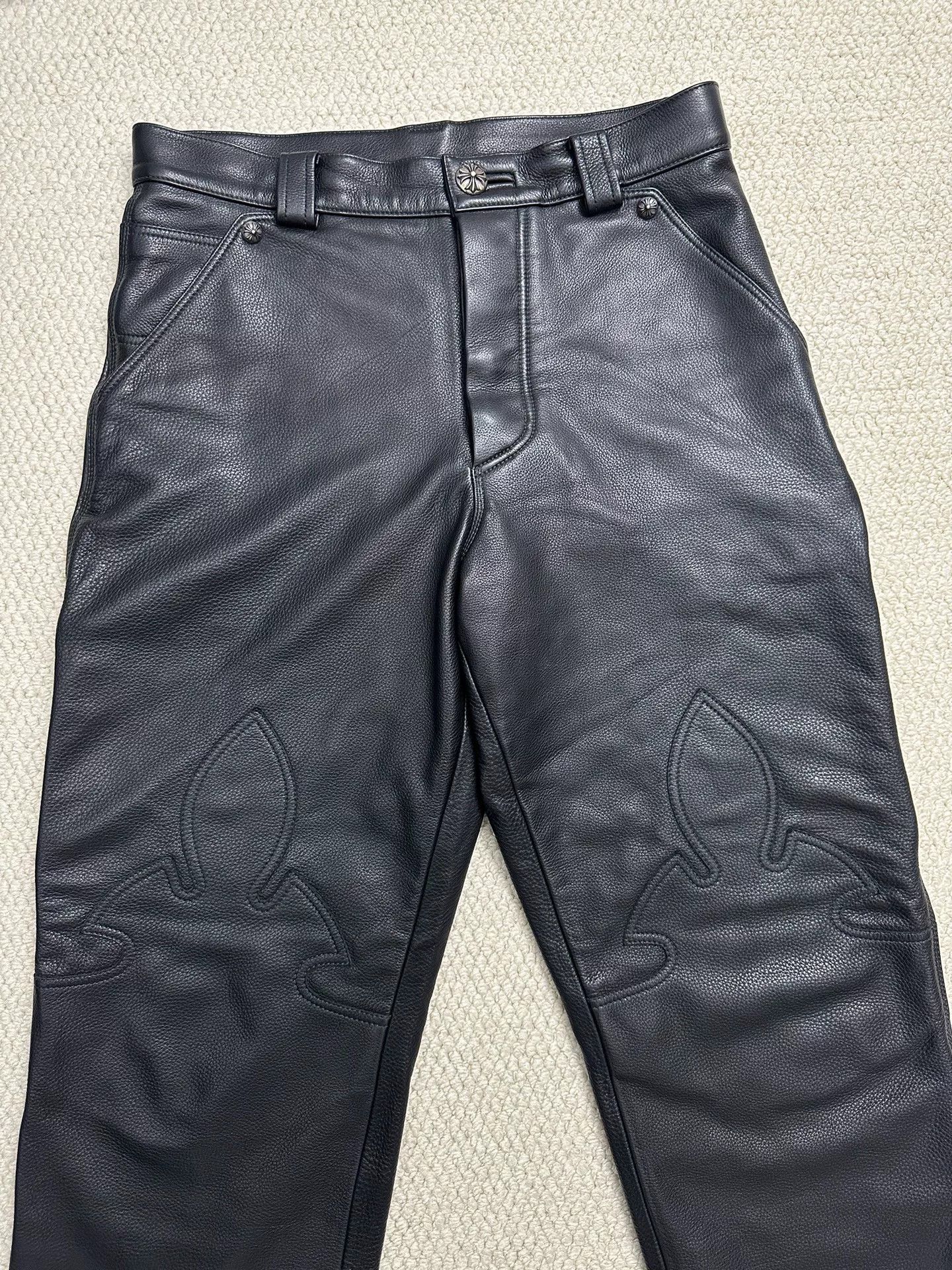 Chrome Hearts Chrome Hearts Flerkne Carpenter Leather Pants Size US 30 / EU 46 - 2 Thumbnail