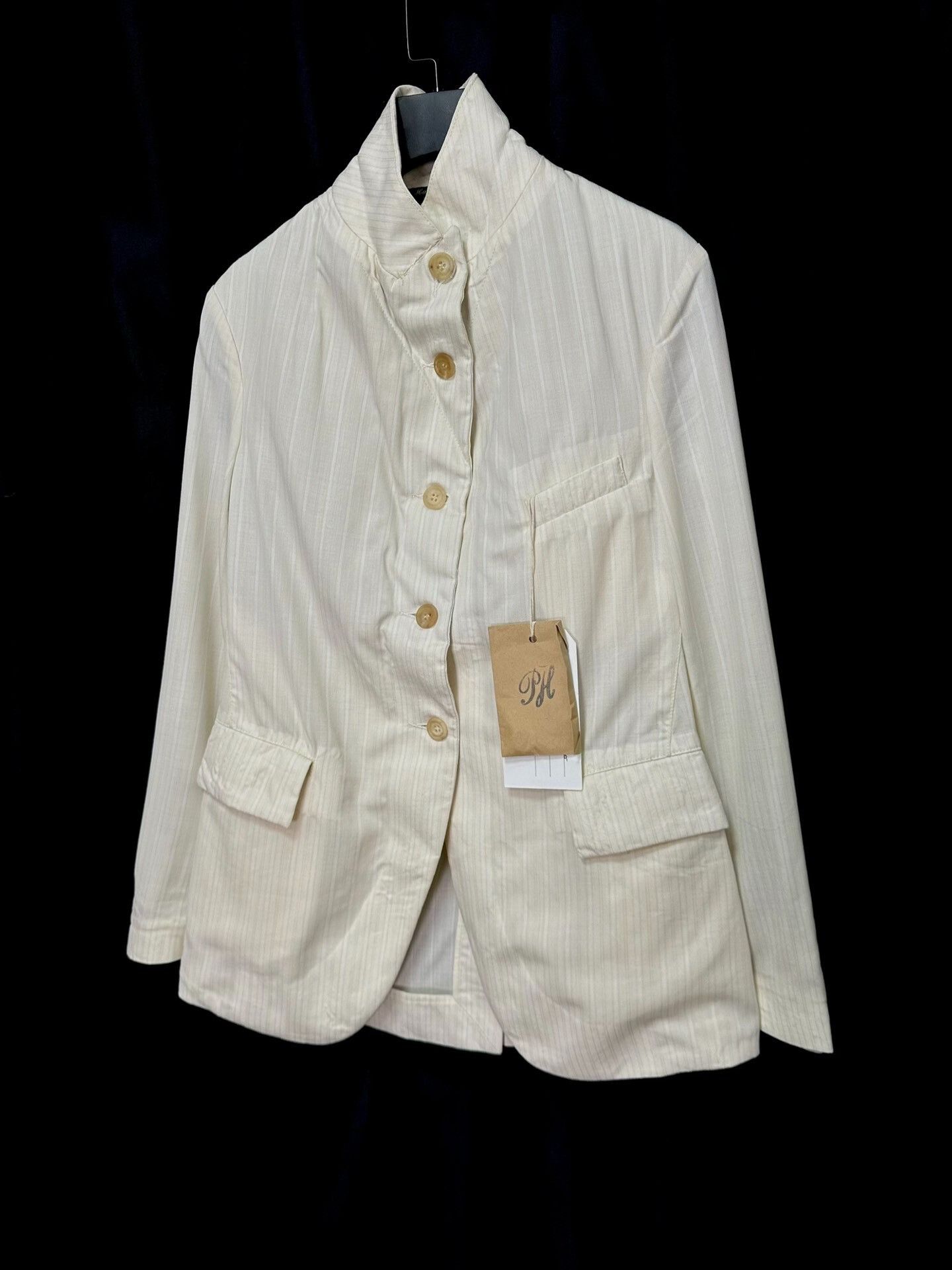 Paul Harnden Shoemakers Paul Harnden Striped Wool Blazer Size S / US 4 / IT 40 - 3 Thumbnail