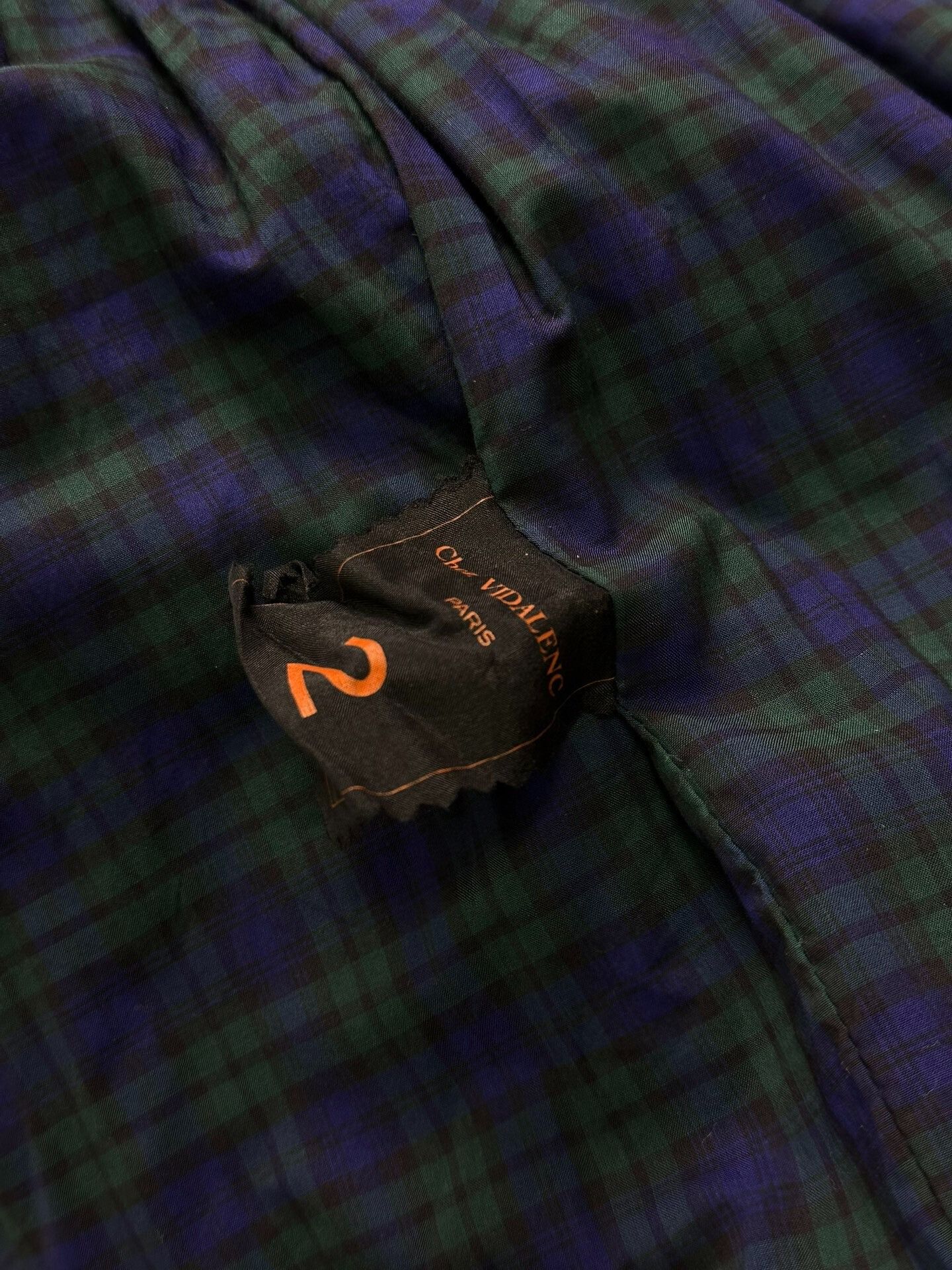 Casey Vidalenc Chez VIDALENC Boiled Wool Plaid Pants Size 22" - 6 Thumbnail