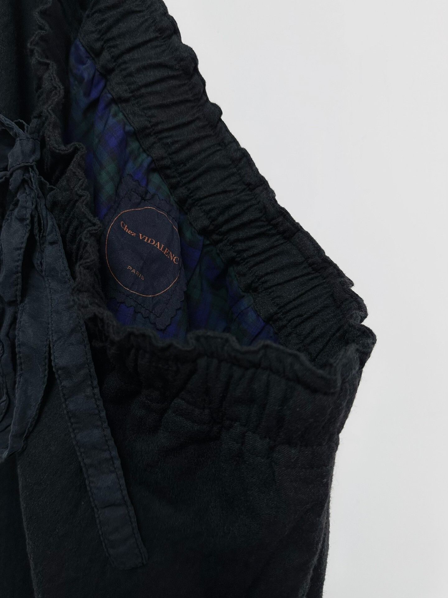 Casey Vidalenc Chez VIDALENC Boiled Wool Plaid Pants Size 22" - 4 Thumbnail