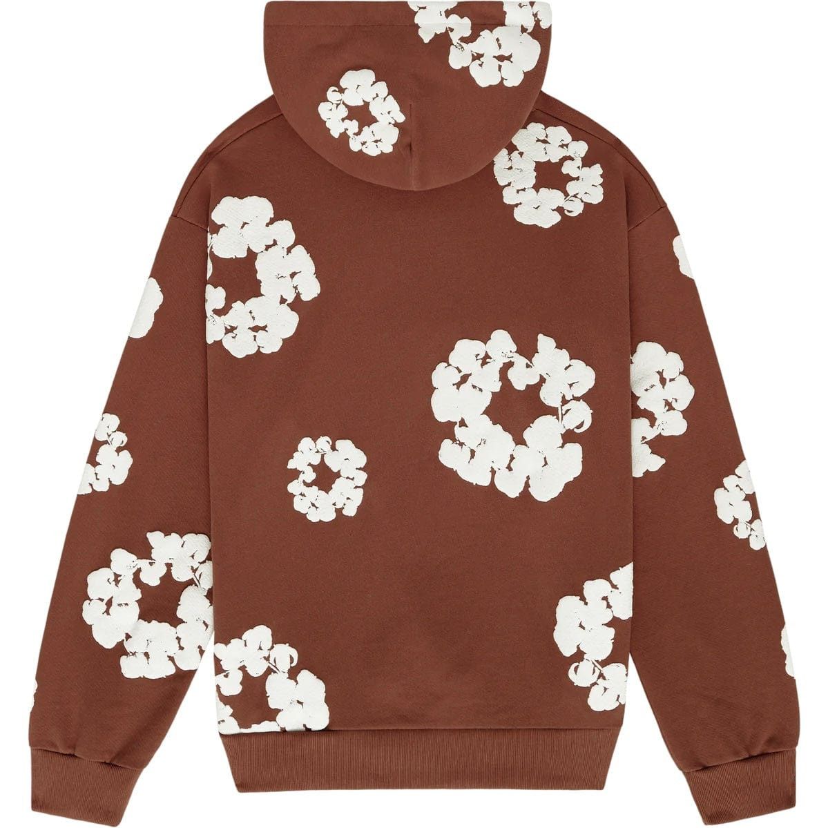 The Cotton Wreath Hooded Sweatshirt Brown