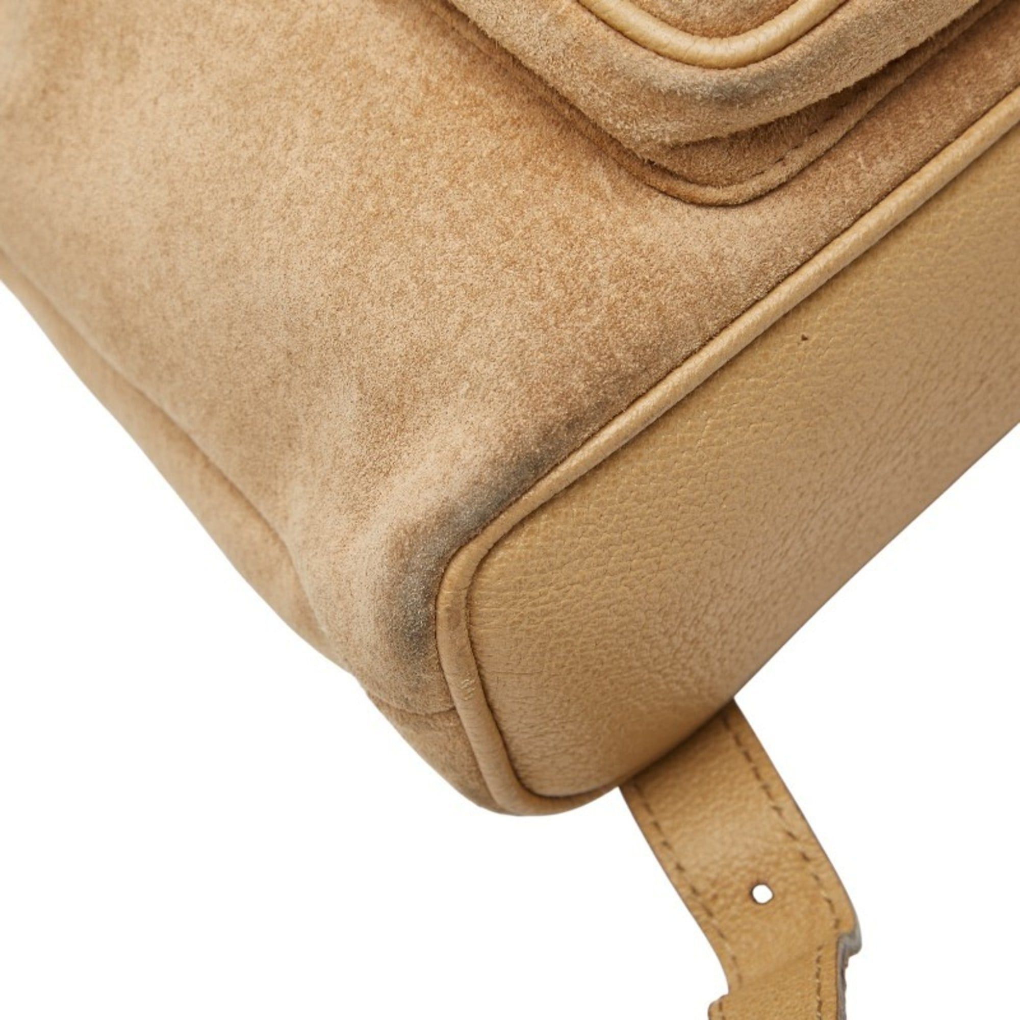 Gucci Gucci Bamboo Mini Backpack 003 1998 0030 Brown Leather Suede Women's GUCCI Size ONE SIZE - 5 Thumbnail