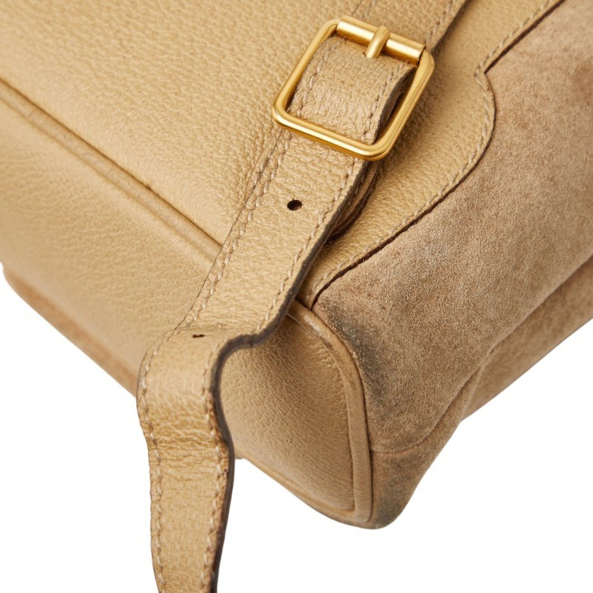Gucci Gucci Bamboo Mini Backpack 003 1998 0030 Brown Leather Suede Women's GUCCI Size ONE SIZE - 6 Thumbnail