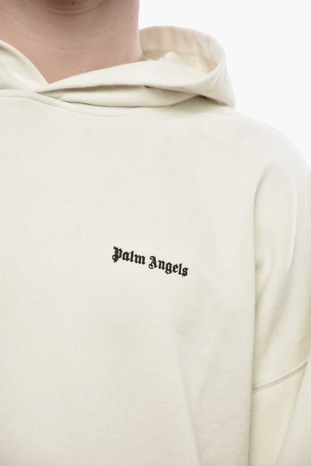 Palm Angels Brushed Cotton Hooded Sweatshirt CLASSIC LOGO with Front Pocket Size US XL / EU 56 / 4 - 3 Thumbnail