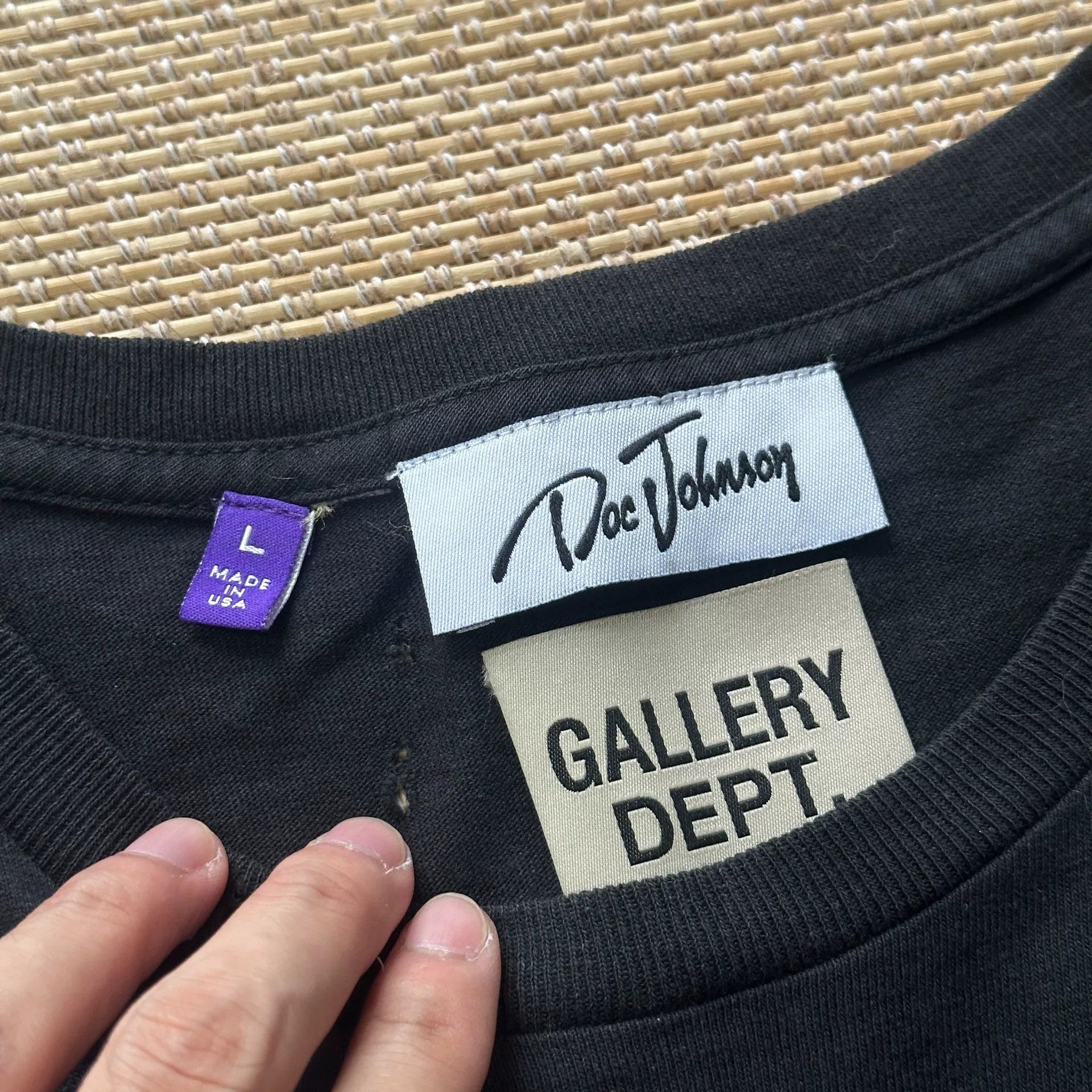 Gallery Dept. Gallery Dept Glitter Distressed T-Shirt Size US L / EU 52-54 / 3 - 4 Thumbnail