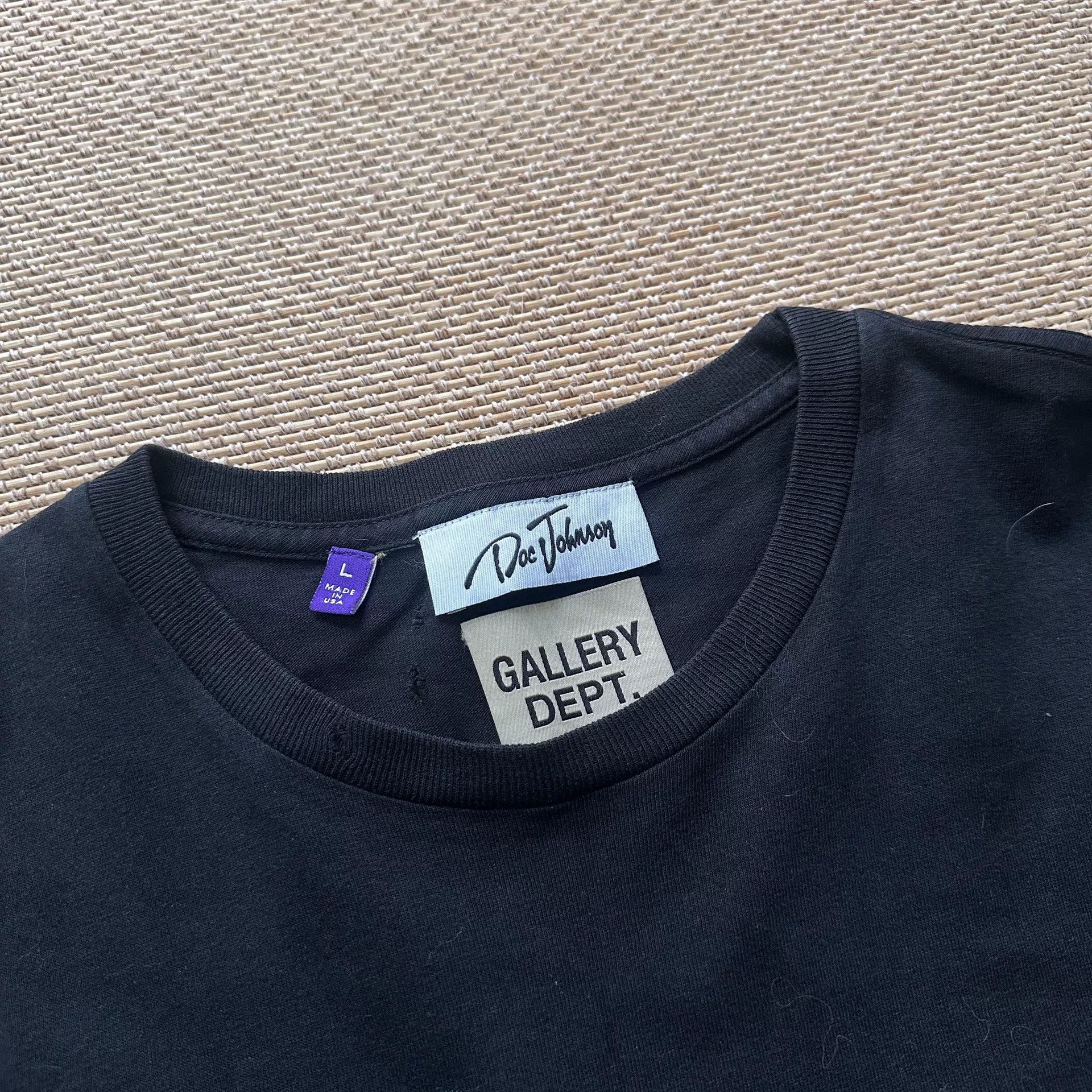 Gallery Dept. Gallery Dept Glitter Distressed T-Shirt Size US L / EU 52-54 / 3 - 3 Thumbnail