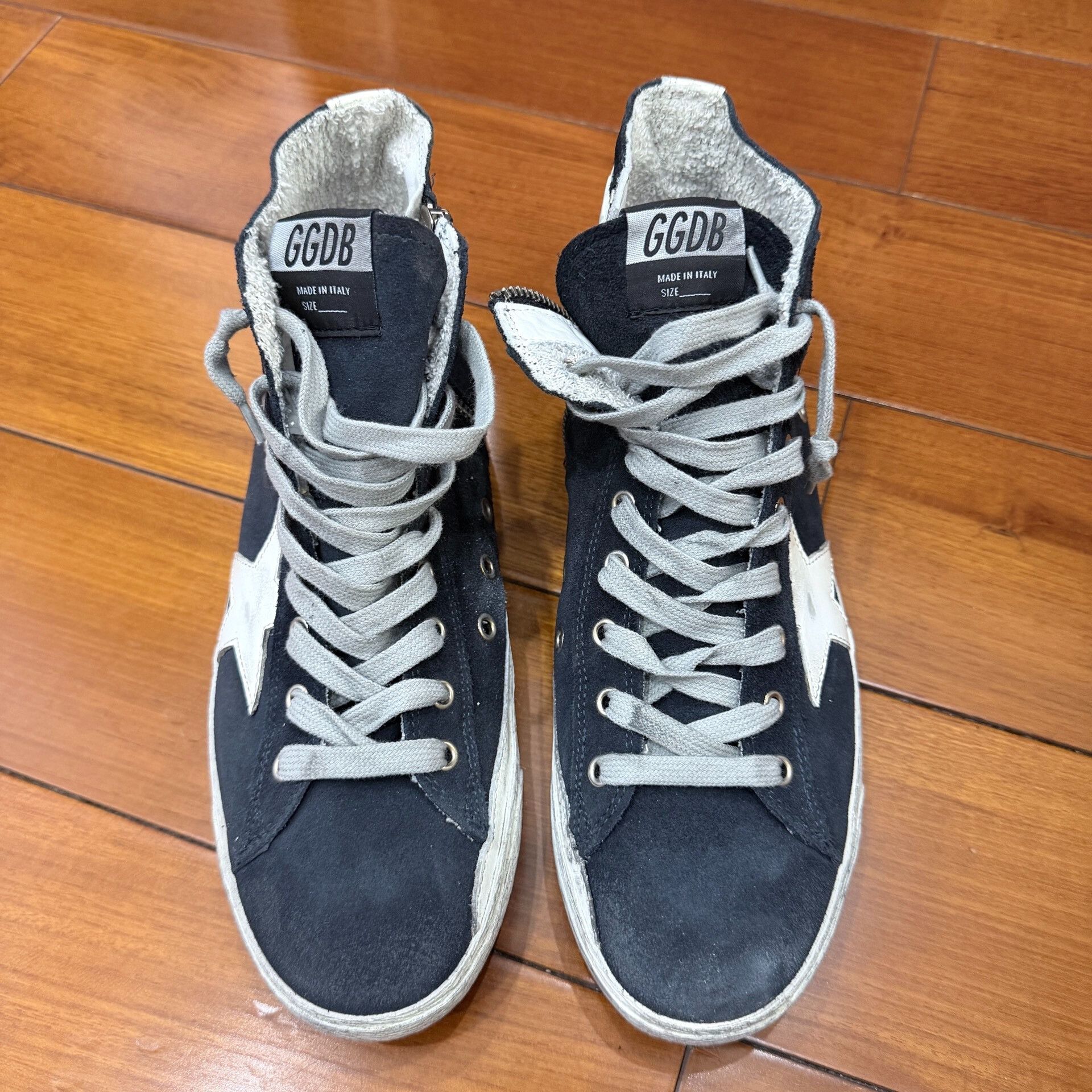 Golden Goose Golden Goose Francy Distressed High-Top Sneakers Size US 7 / EU 40 - 2 Thumbnail