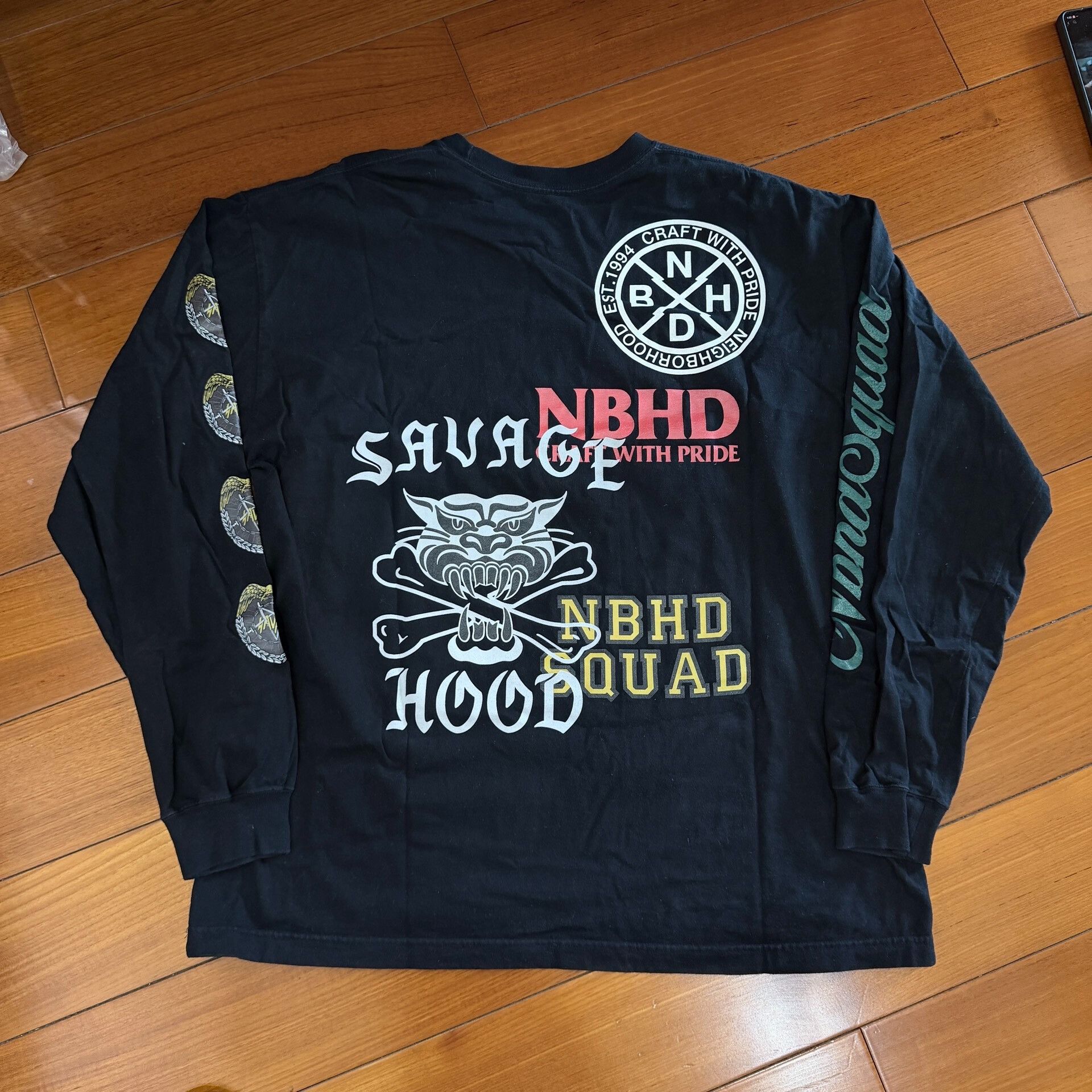 Neighborhood Neighborhood NBHD Skeleton Graffiti Longsleeve Size US XL / EU 56 / 4 - 2 Thumbnail