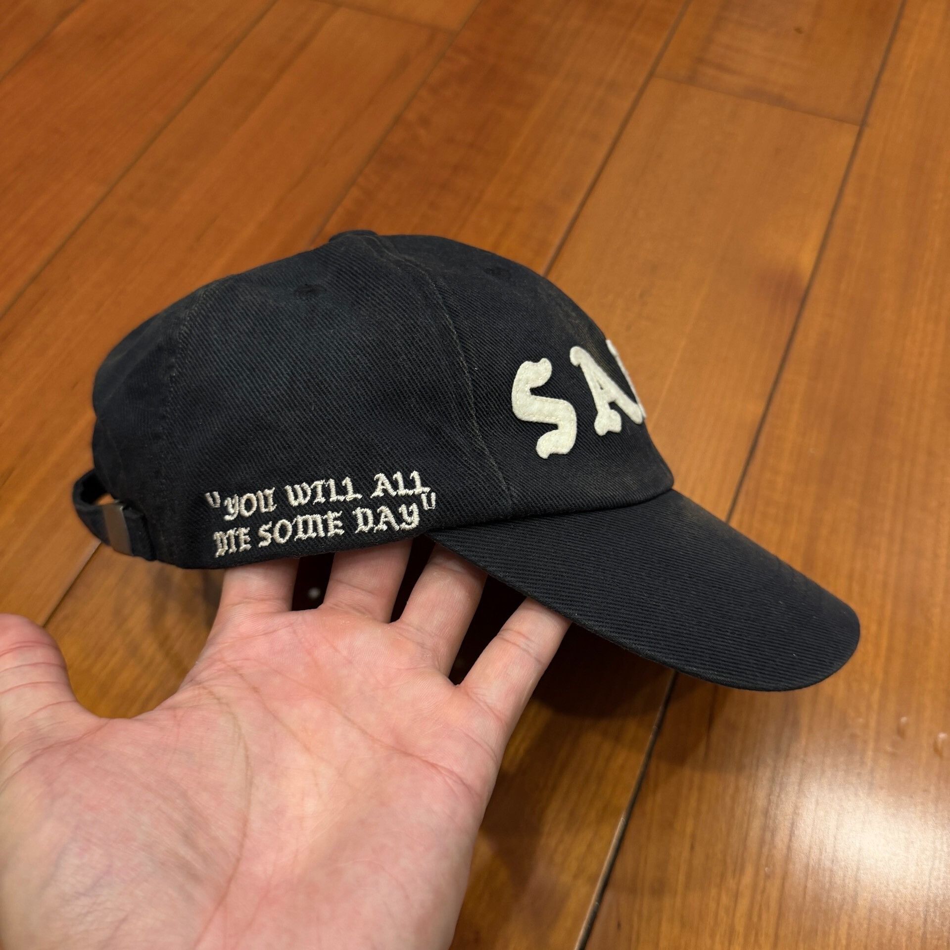 Saint Michael Saint Michael Washed Distressed Baseball Cap Size ONE SIZE - 3 Thumbnail