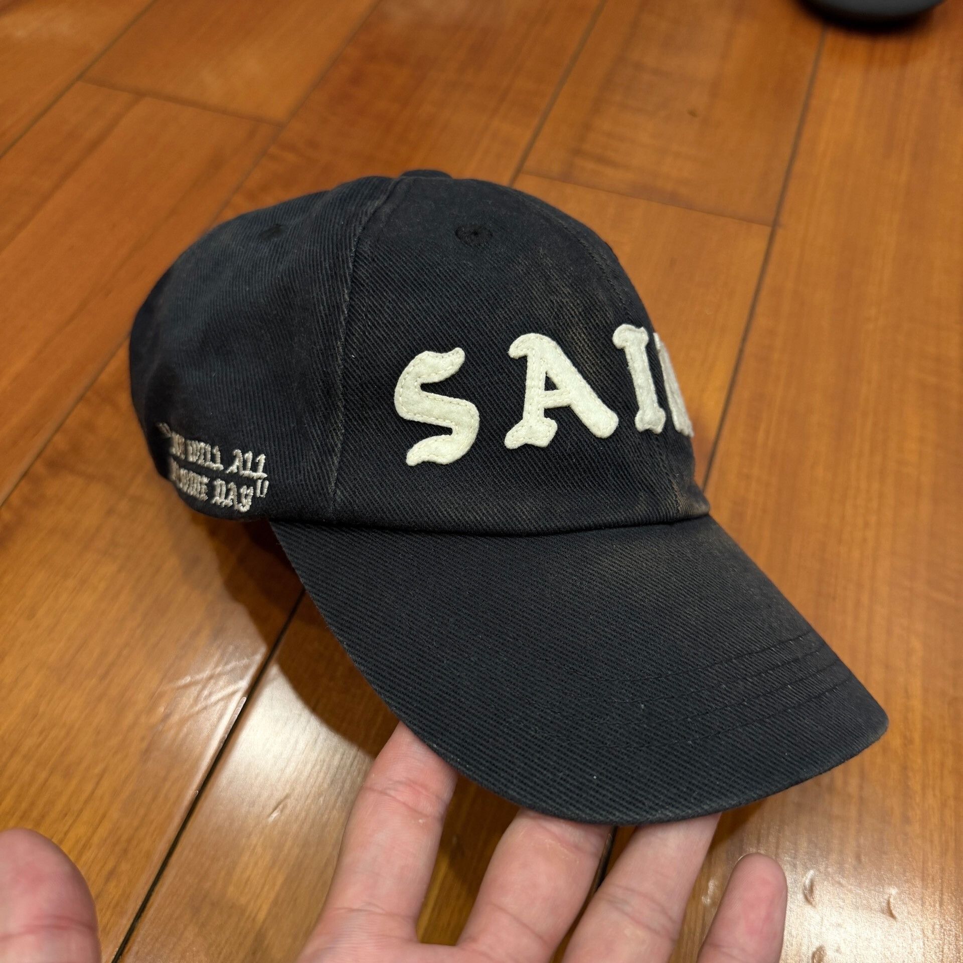 Saint Michael Saint Michael Washed Distressed Baseball Cap Size ONE SIZE - 2 Thumbnail
