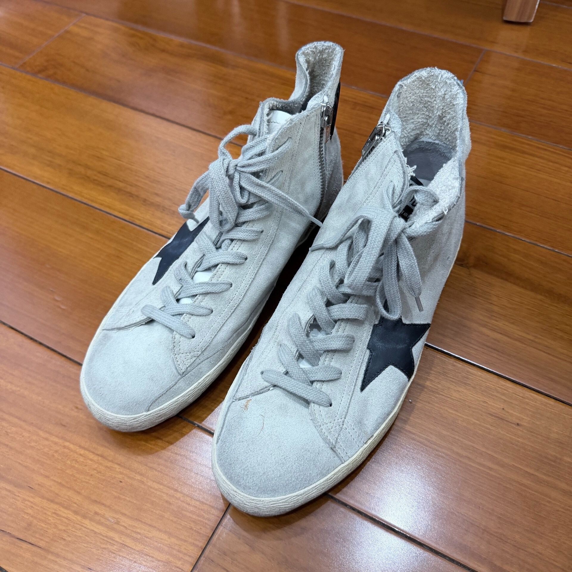 Golden Goose Golden Goose Francy Distressed High-Top Sneakers Size US 7 / EU 40 - 2 Thumbnail
