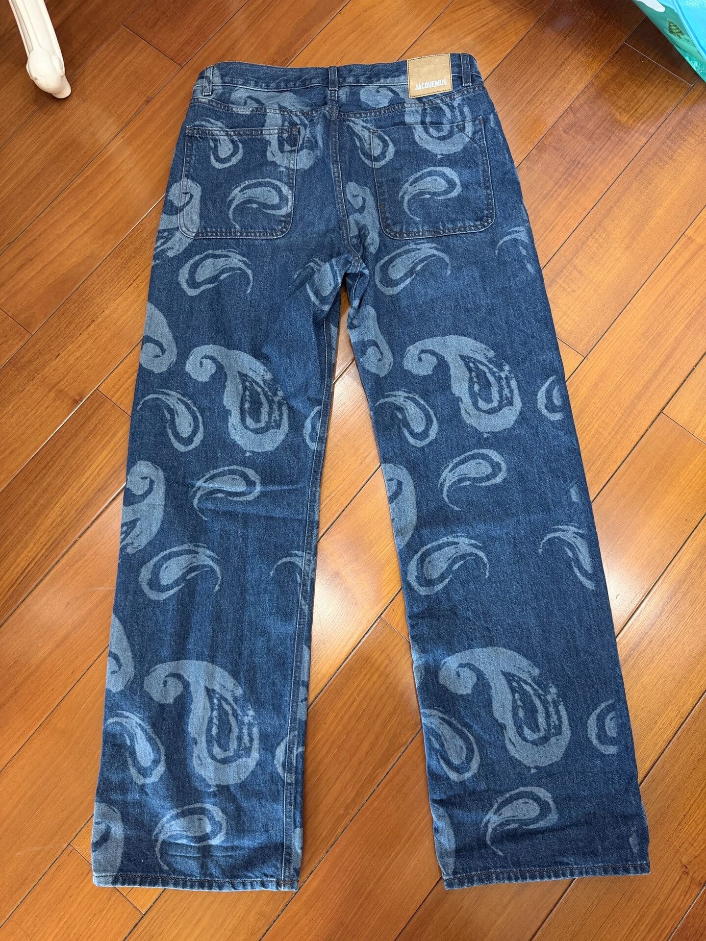 Jacquemus Jacquemus Cashew Pattern Flared Jeans Size 31" - 2 Thumbnail