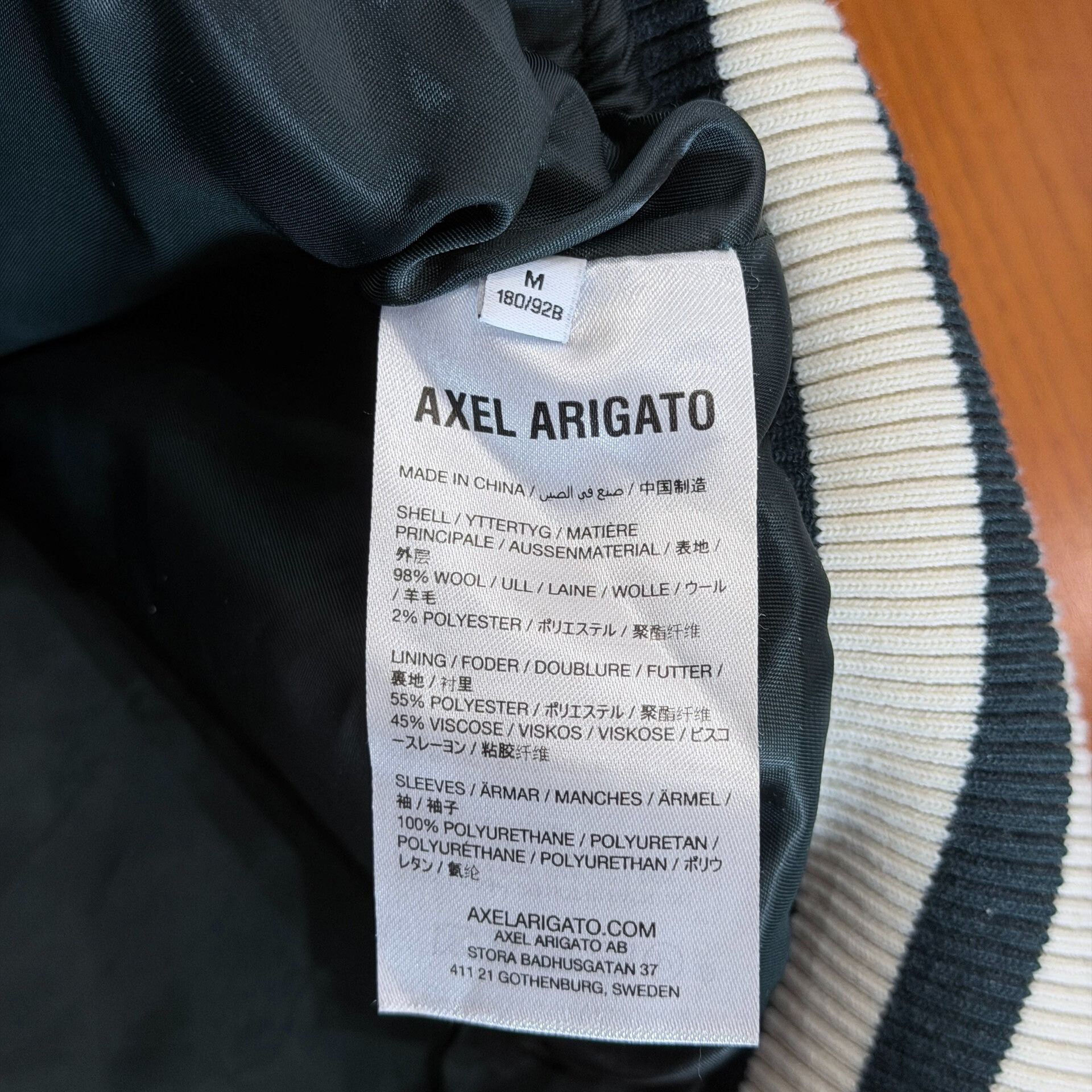 Axel Arigato Axel Arigato Green White Sleeve Baseball Jacket Size US M / EU 48-50 / 2 - 4 Thumbnail