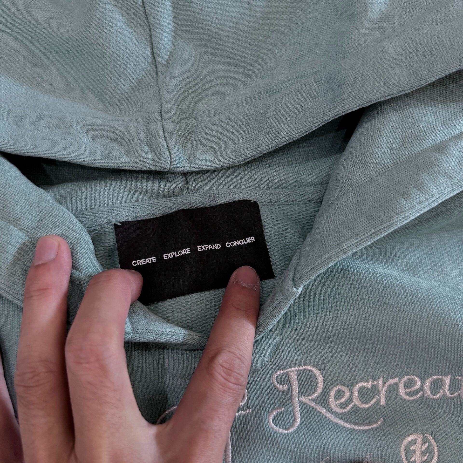 F/CE Mint Green Boxy Hoodie Sweatshirt Size US L / EU 52-54 / 3 - 4 Thumbnail