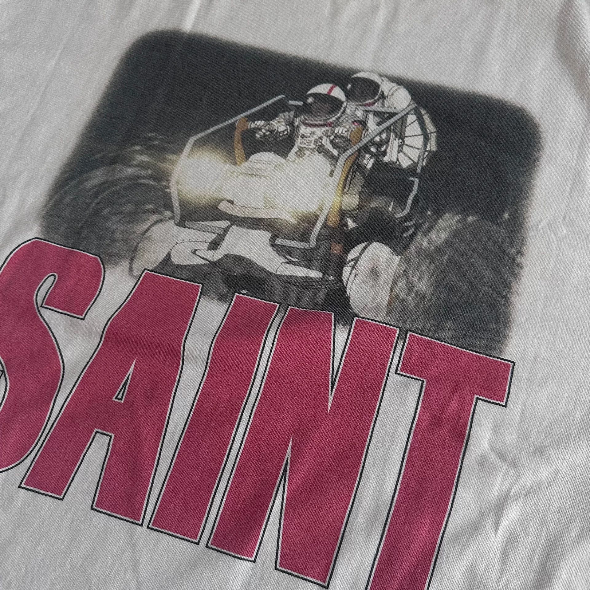 Saint Michael Saint Michael Washed White Short Sleeve Size US XXL / EU 58 / 5 - 3 Thumbnail