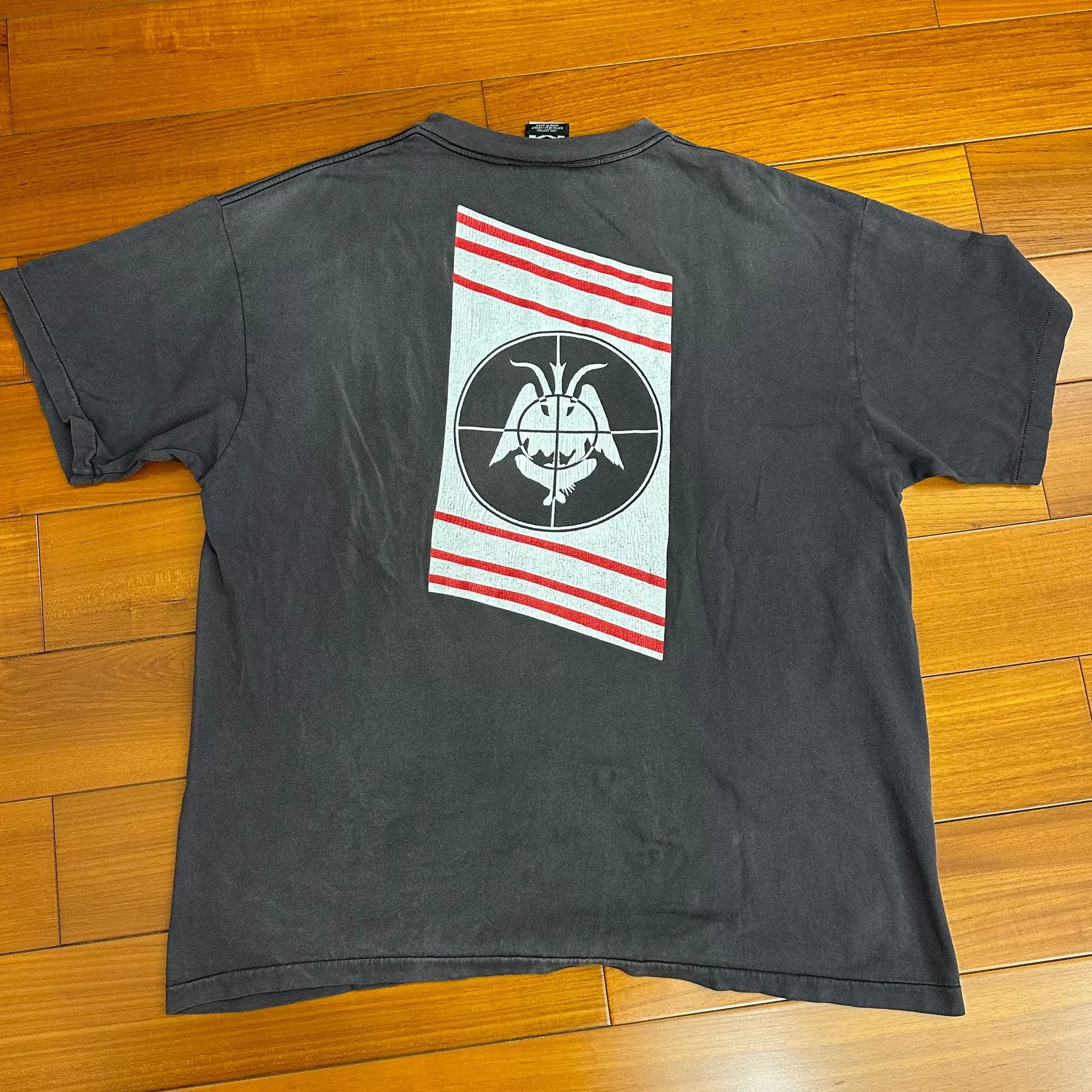 Saint Michael Saint Michael Washed Black Red Target Tee Size US XXL / EU 58 / 5 - 2 Thumbnail