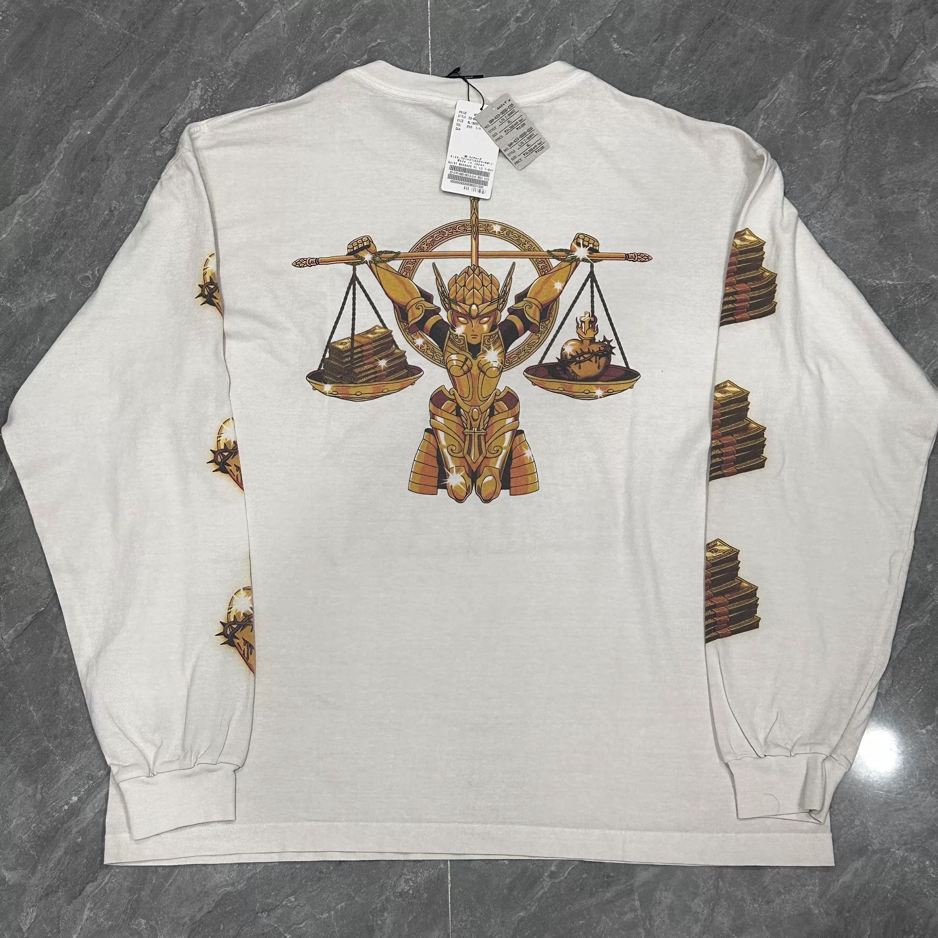 Saint Michael Saint Michael x Clot White Long-Sleeve Shirt Size US XL / EU 56 / 4 - 2 Thumbnail