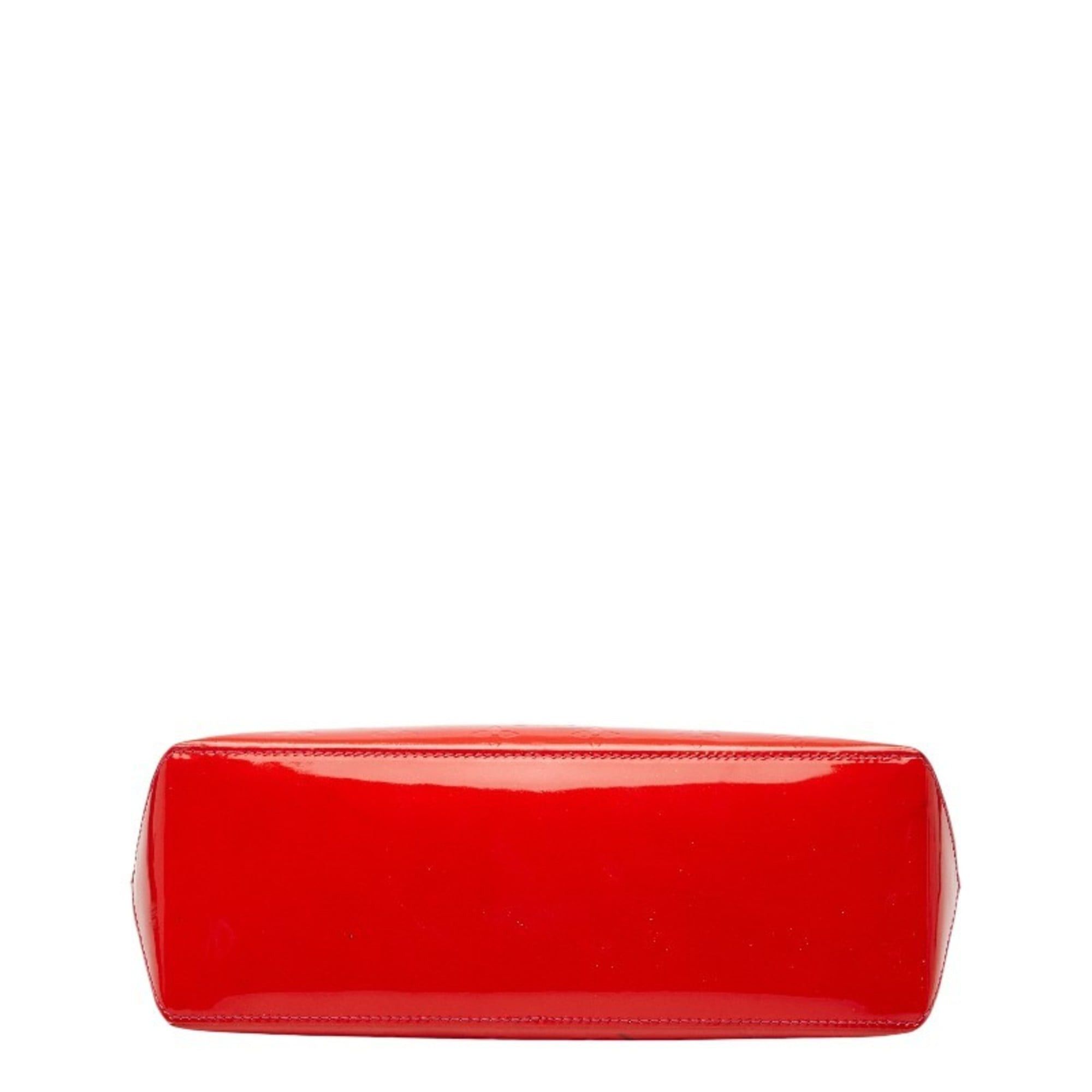 Louis Vuitton Louis Vuitton Monogram Vernis Wilshire PM Handbag M93642 Pomme d'Amour Red Patent Leather Women's LOUIS VUITTON Size ONE SIZE - 3 Thumbnail