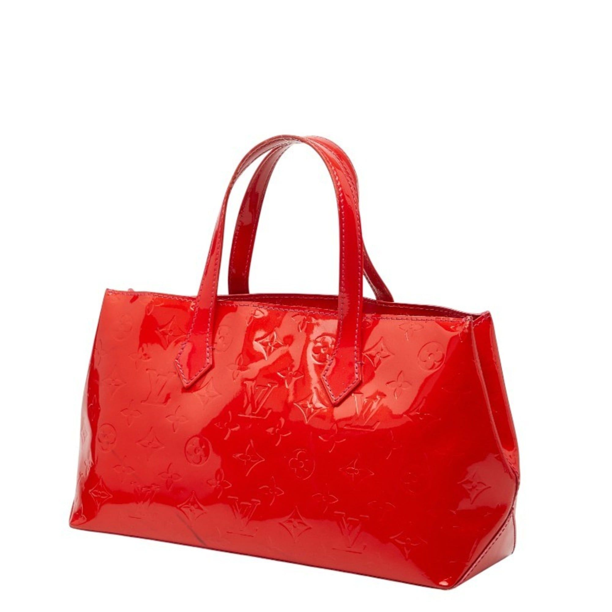 Louis Vuitton Louis Vuitton Monogram Vernis Wilshire PM Handbag M93642 Pomme d'Amour Red Patent Leather Women's LOUIS VUITTON Size ONE SIZE - 2 Thumbnail