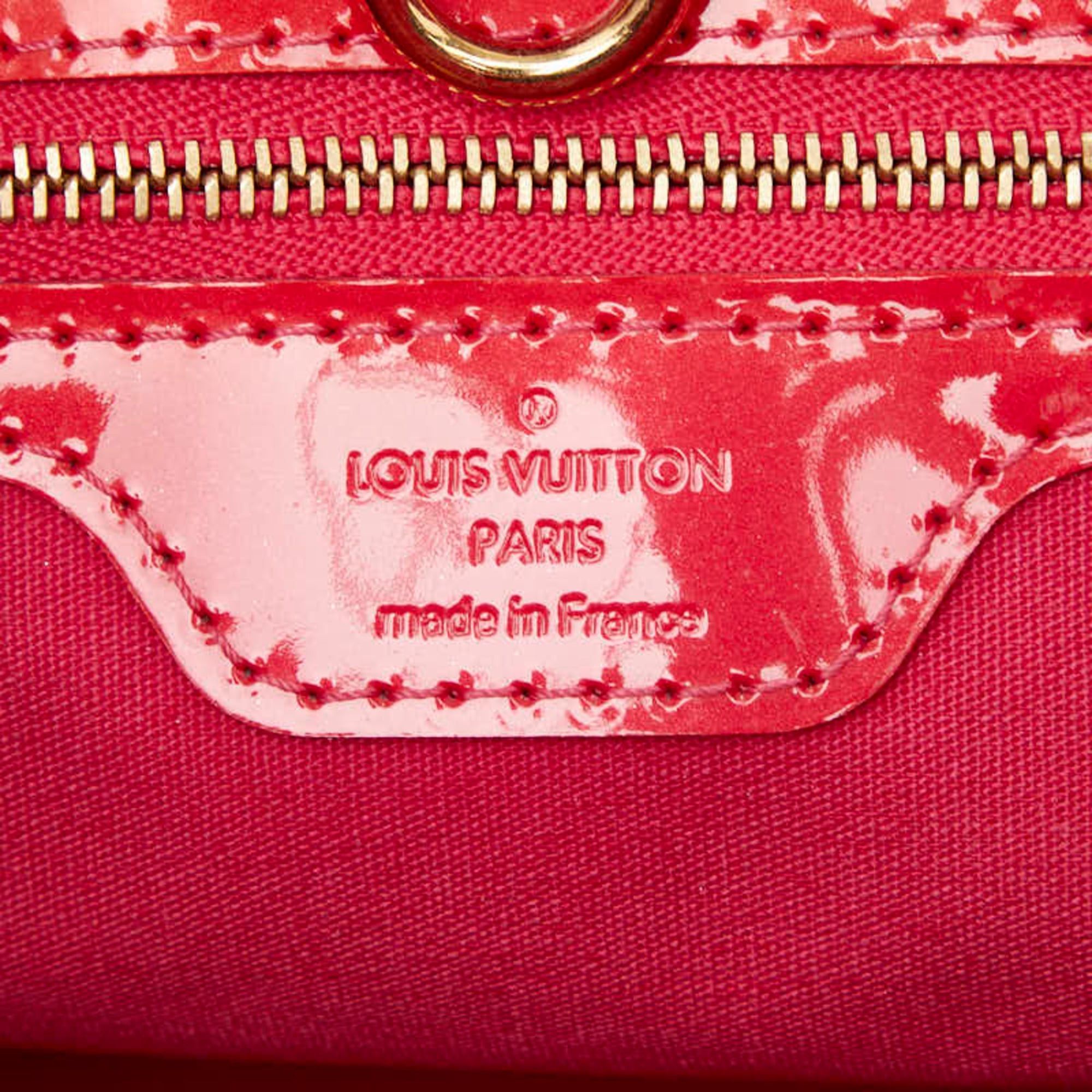 Louis Vuitton Louis Vuitton Monogram Vernis Wilshire PM Handbag M93642 Pomme d'Amour Red Patent Leather Women's LOUIS VUITTON Size ONE SIZE - 10 Thumbnail