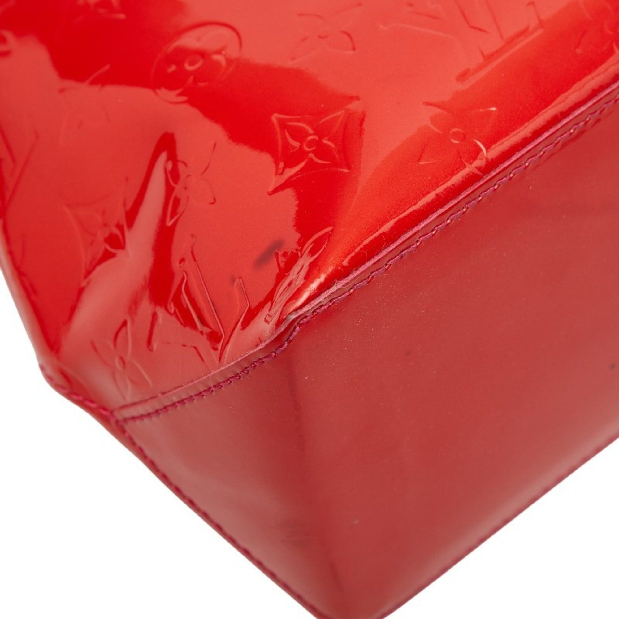 Louis Vuitton Louis Vuitton Monogram Vernis Wilshire PM Handbag M93642 Pomme d'Amour Red Patent Leather Women's LOUIS VUITTON Size ONE SIZE - 5 Thumbnail