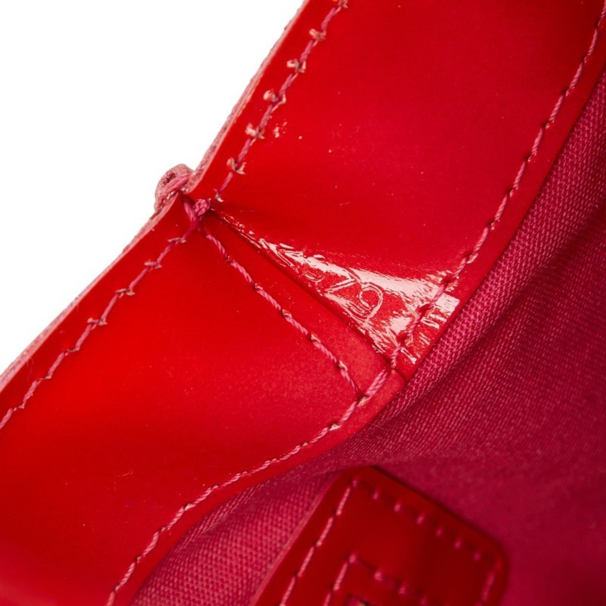 Louis Vuitton Louis Vuitton Monogram Vernis Wilshire PM Handbag M93642 Pomme d'Amour Red Patent Leather Women's LOUIS VUITTON Size ONE SIZE - 11 Thumbnail