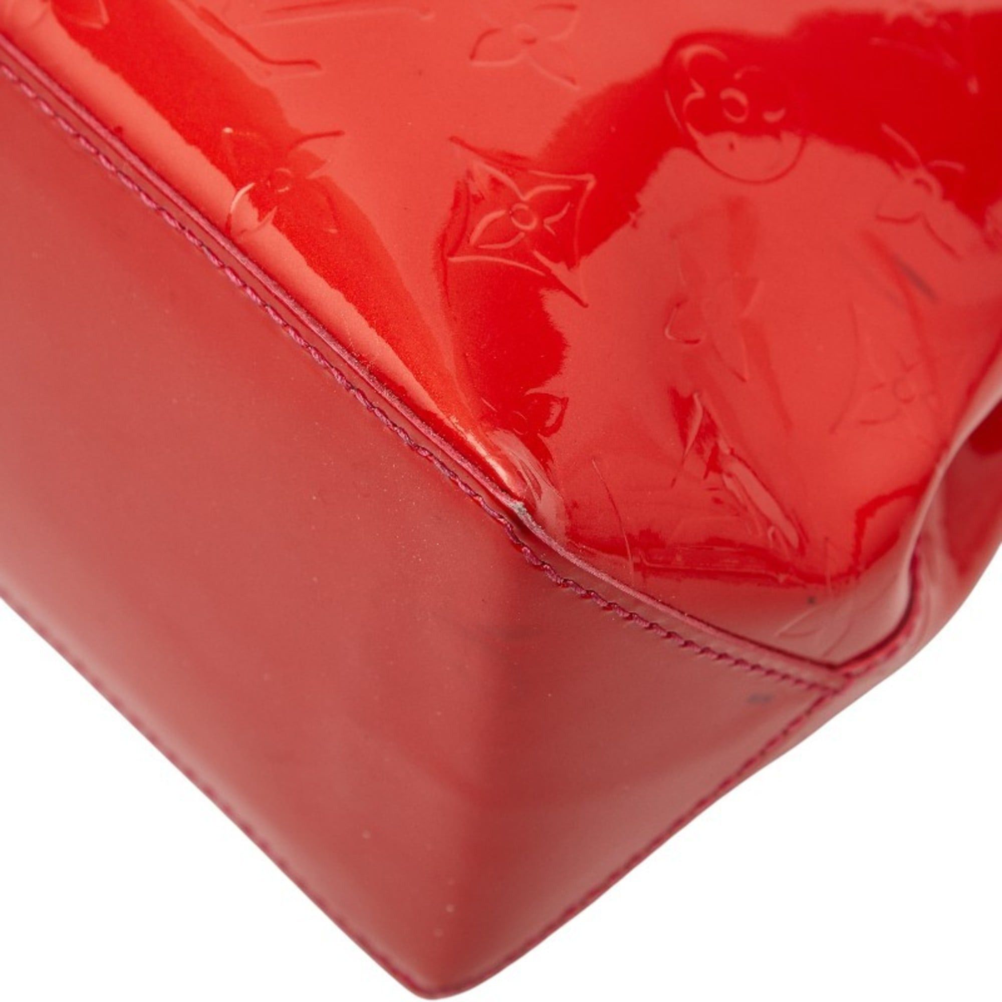Louis Vuitton Louis Vuitton Monogram Vernis Wilshire PM Handbag M93642 Pomme d'Amour Red Patent Leather Women's LOUIS VUITTON Size ONE SIZE - 4 Thumbnail