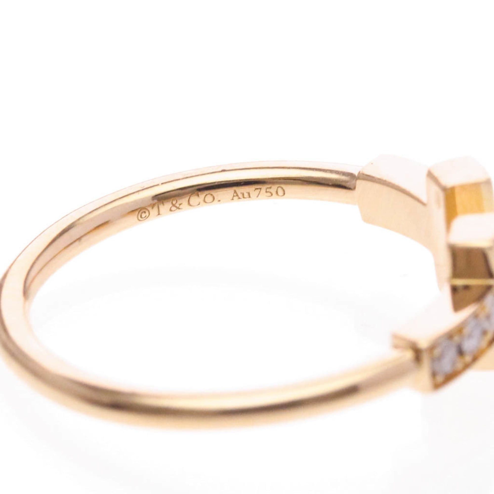 Tiffany & Co. Tiffany T-wire Ring With Diamond Pink Gold (18K) Fashion Diamond Band Ring Pink Gold Size ONE SIZE - 8 Thumbnail