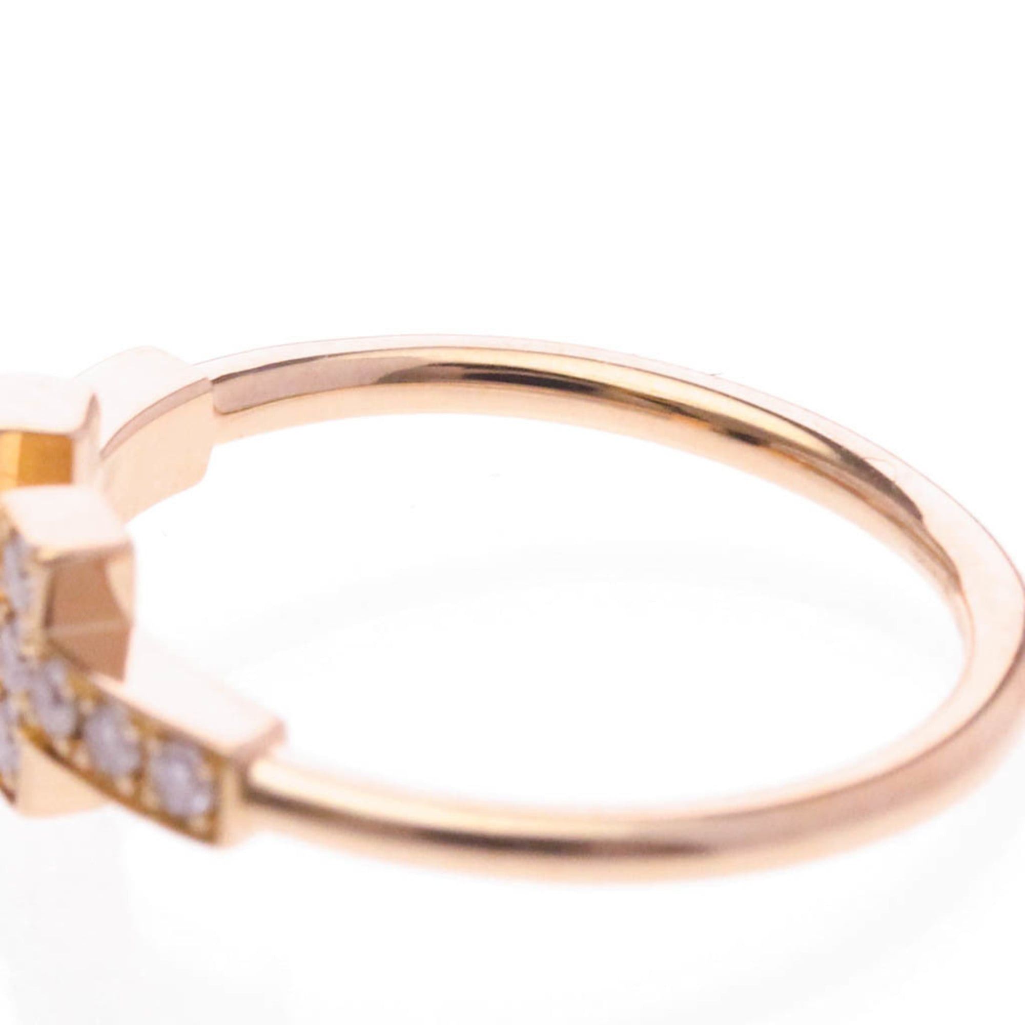 Tiffany & Co. Tiffany T-wire Ring With Diamond Pink Gold (18K) Fashion Diamond Band Ring Pink Gold Size ONE SIZE - 6 Thumbnail