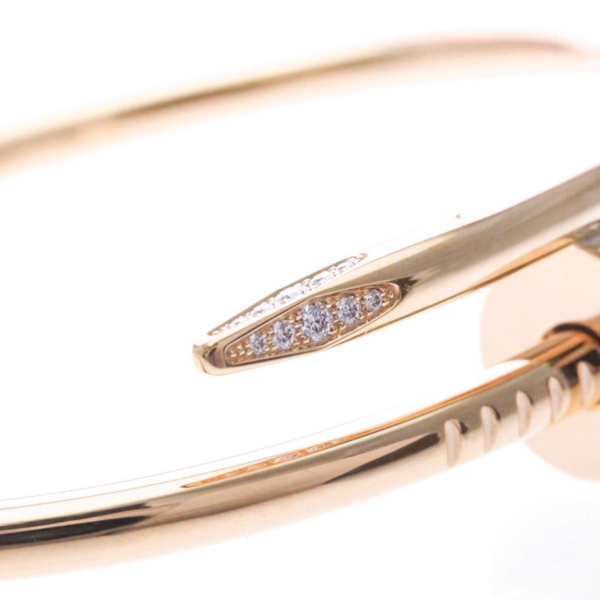 Cartier Cartier Juste Un Clou Bracelet With Diamonds Pink Gold (18K) Diamond Bangle Pink Gold Size ONE SIZE - 11 Thumbnail