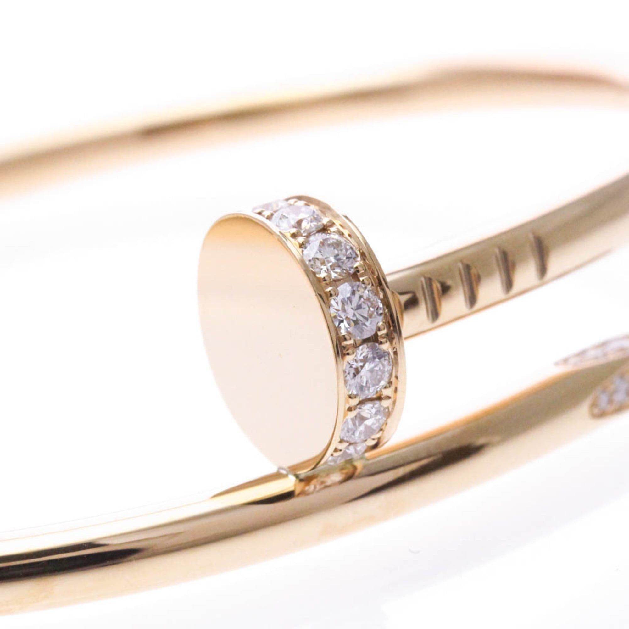 Cartier Cartier Juste Un Clou Bracelet With Diamonds Pink Gold (18K) Diamond Bangle Pink Gold Size ONE SIZE - 10 Thumbnail