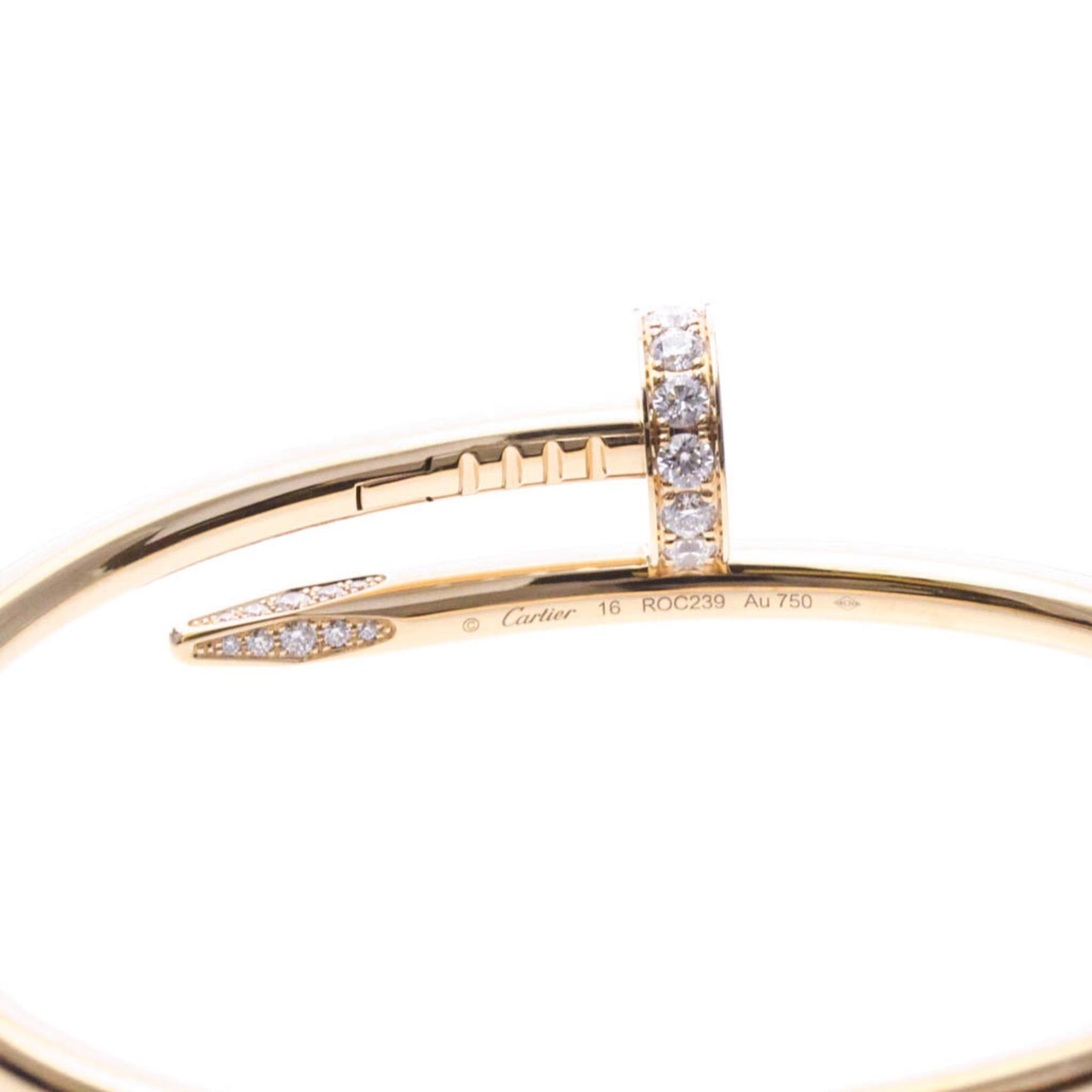 Cartier Cartier Juste Un Clou Bracelet With Diamonds Pink Gold (18K) Diamond Bangle Pink Gold Size ONE SIZE - 7 Thumbnail