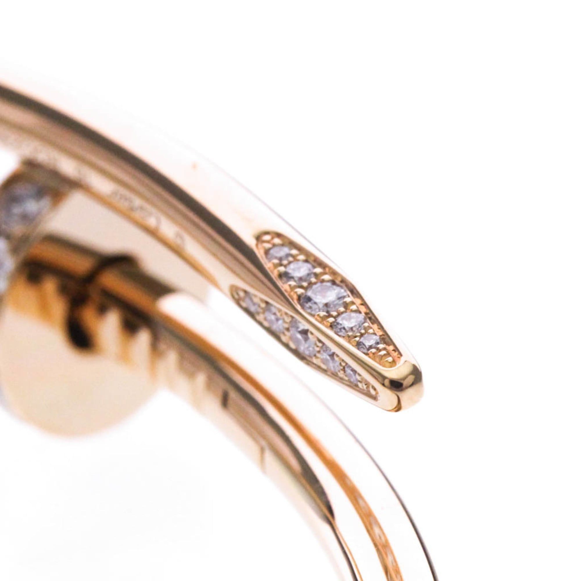 Cartier Cartier Juste Un Clou Bracelet With Diamonds Pink Gold (18K) Diamond Bangle Pink Gold Size ONE SIZE - 12 Thumbnail