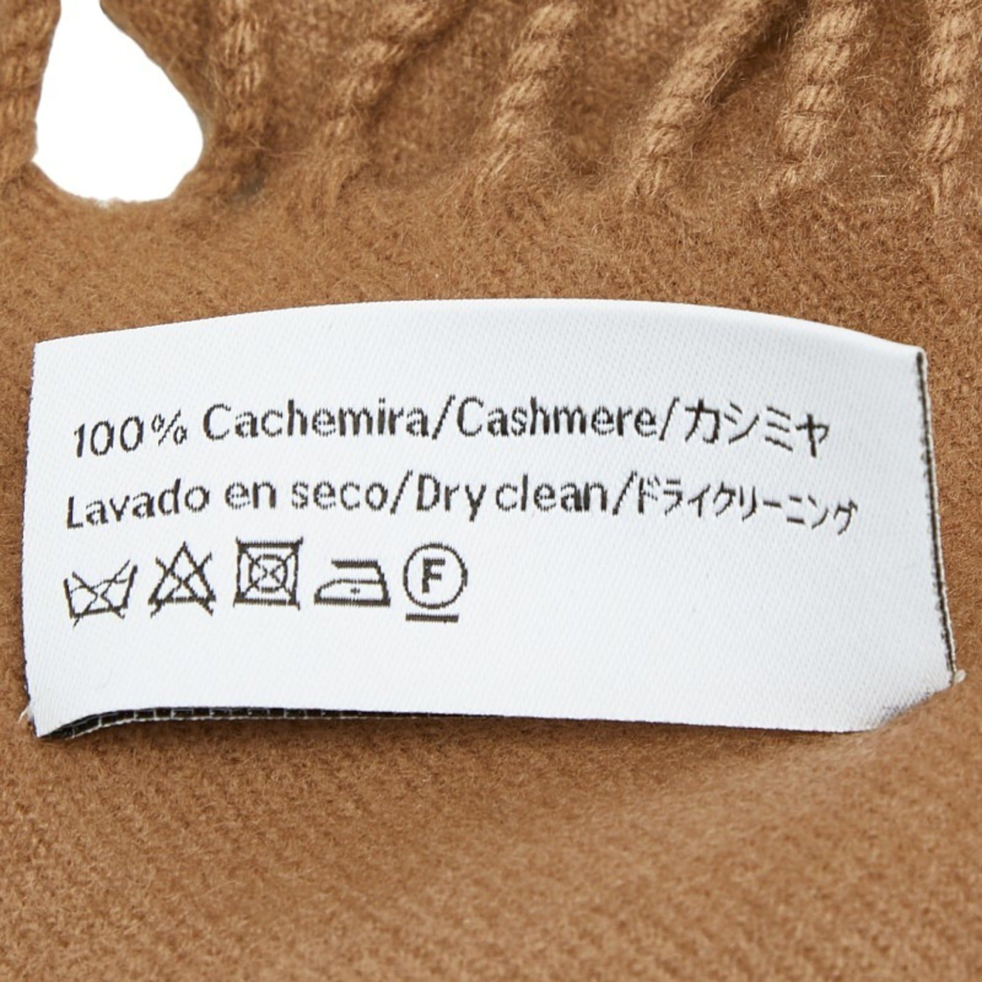 Loewe LOEWE Anagram Scarf, Brown, 100% Cashmere, Women's Size ONE SIZE - 5 Thumbnail