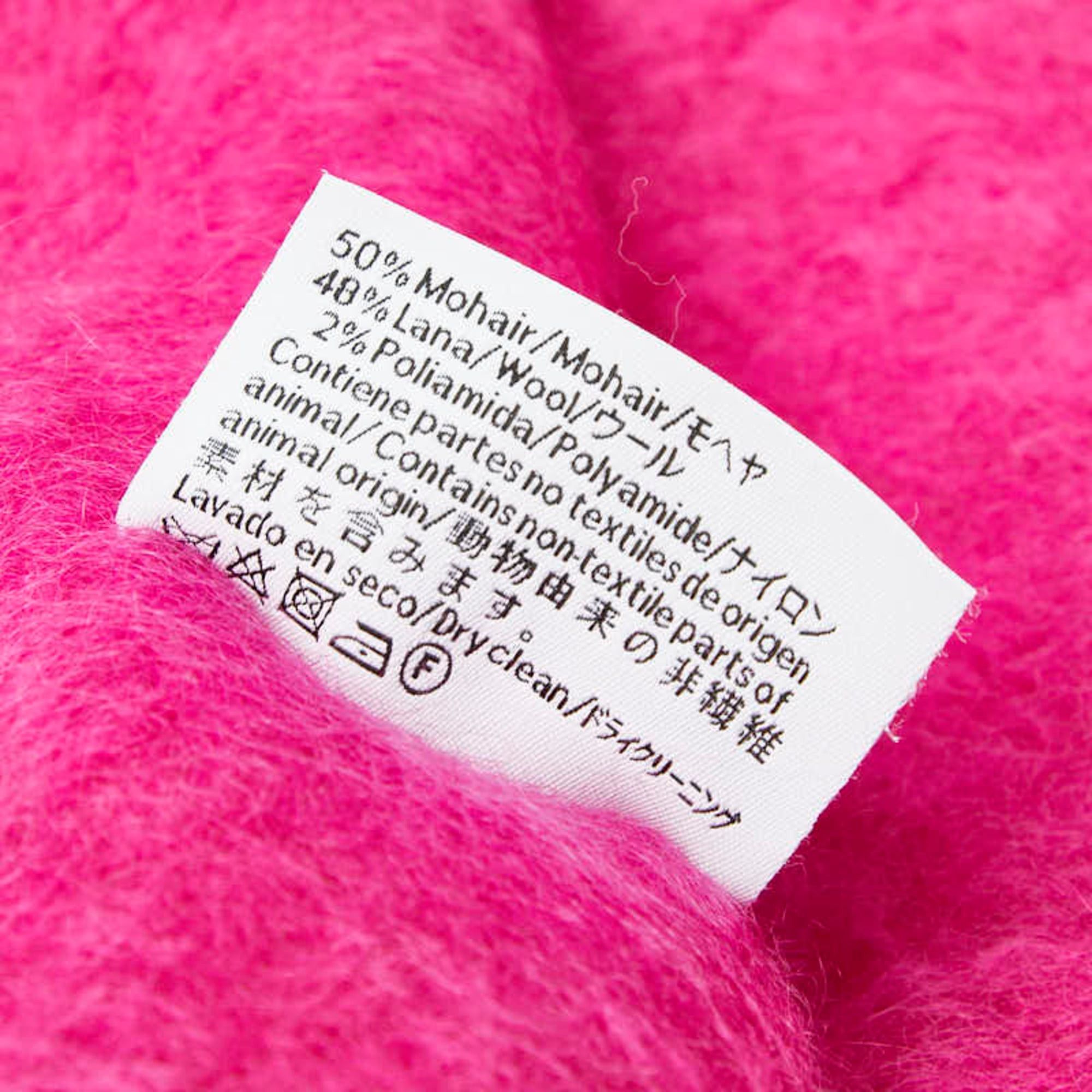 Loewe LOEWE Anagram Scarf, Pink, Wool, Nylon, and Mohair, Women's Size ONE SIZE - 5 Thumbnail